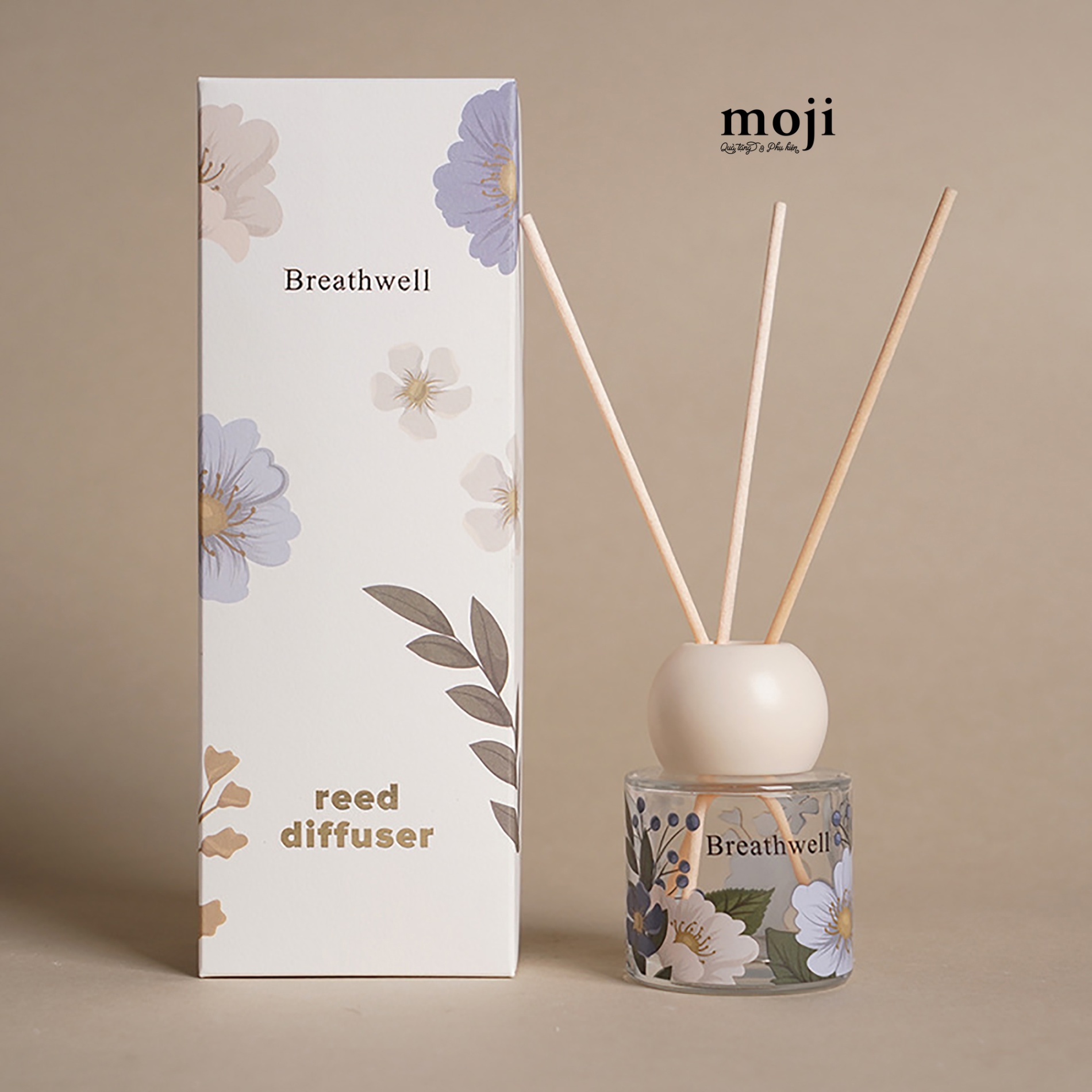 Bộ tinh dầu khuếch tán Breathwell with daisy jasmine 50ml