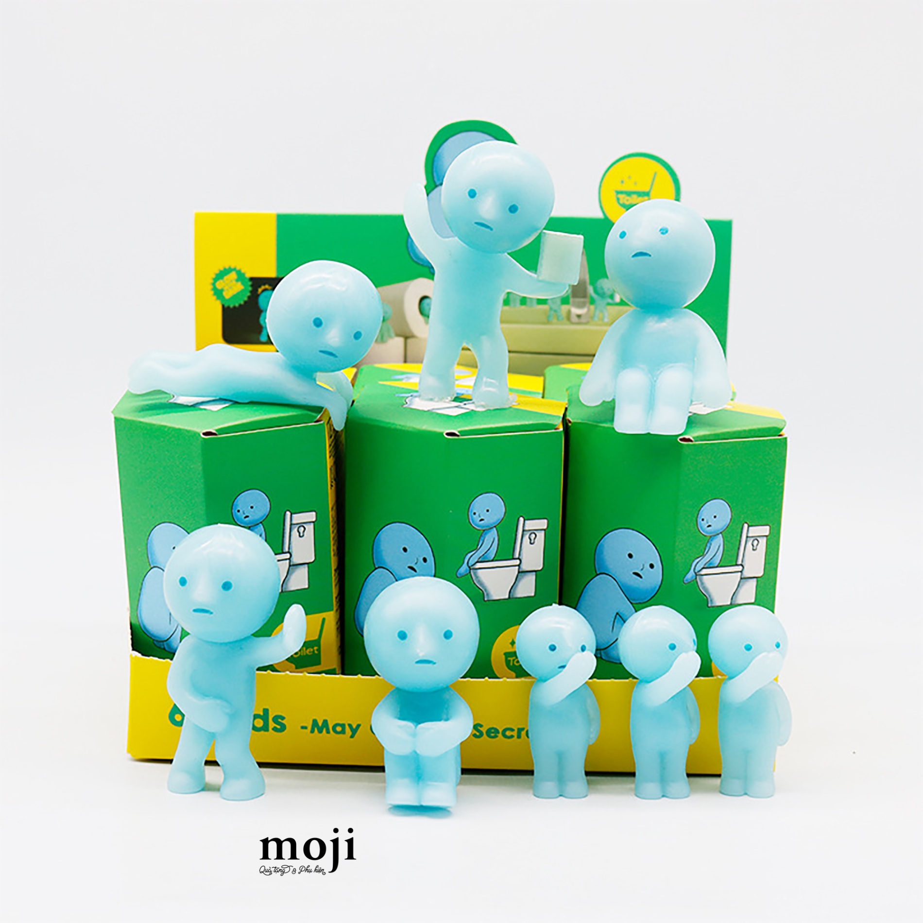 Blindbox tượng unoff SMISKI Toilet Series glow in the dark