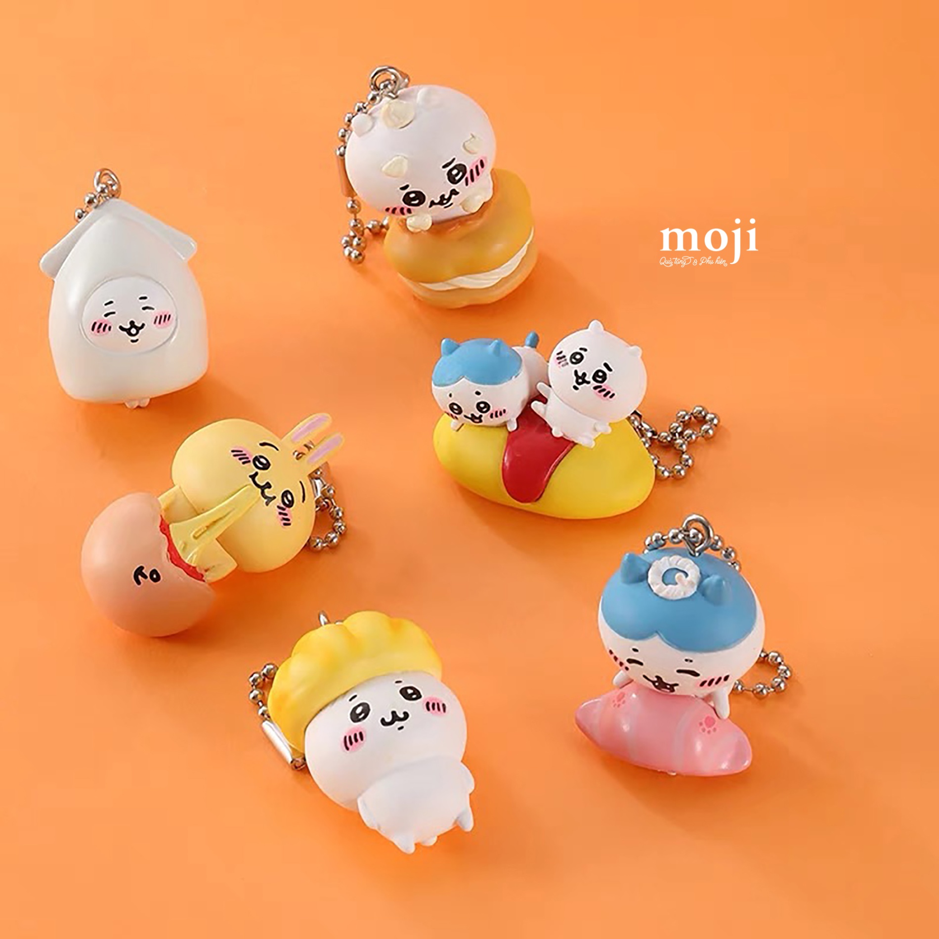 Blindbox móc khóa Chiikawa food time