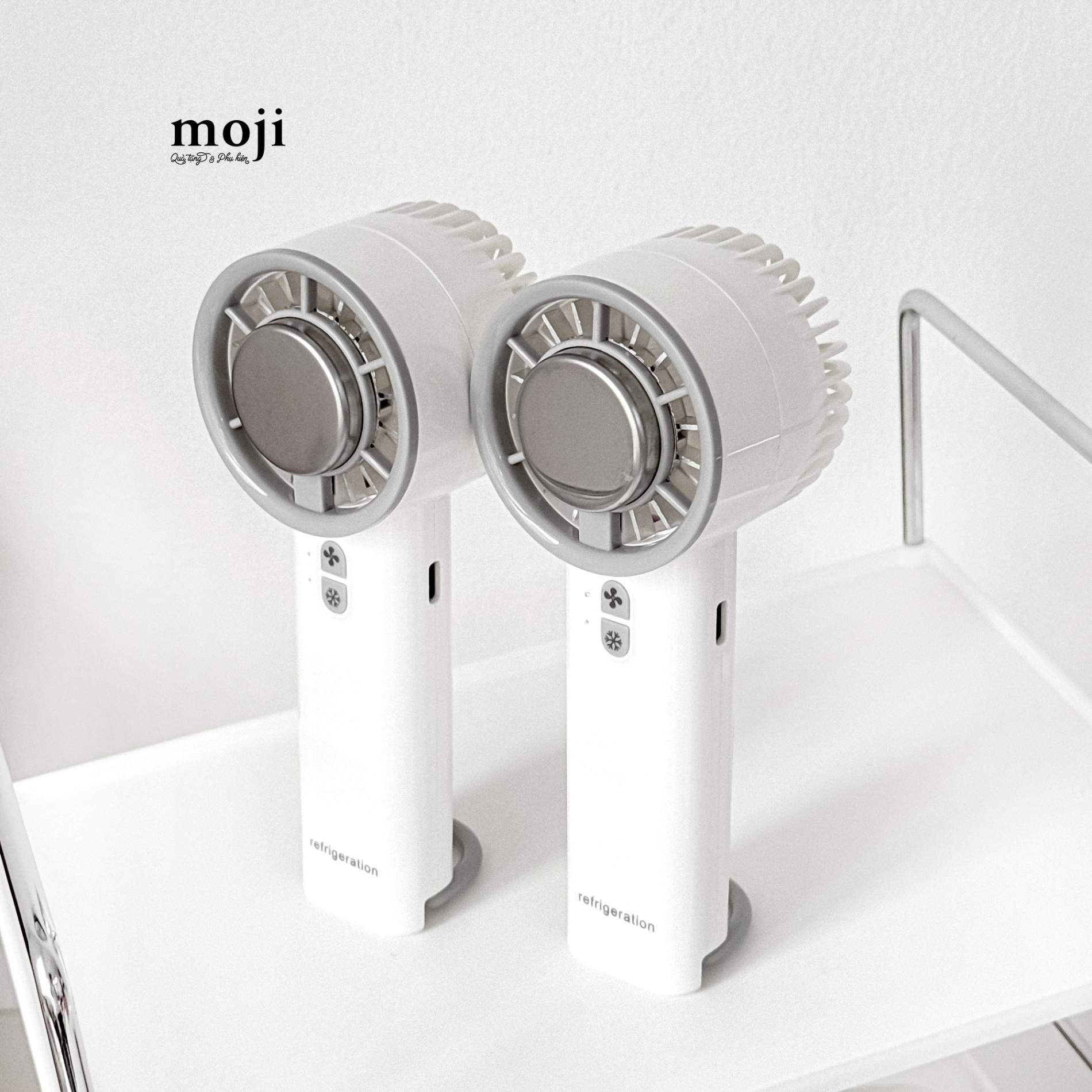 Quạt USB cầm tay sò lạnh sạc tích điện Refrigeneration nửa vòng tròn