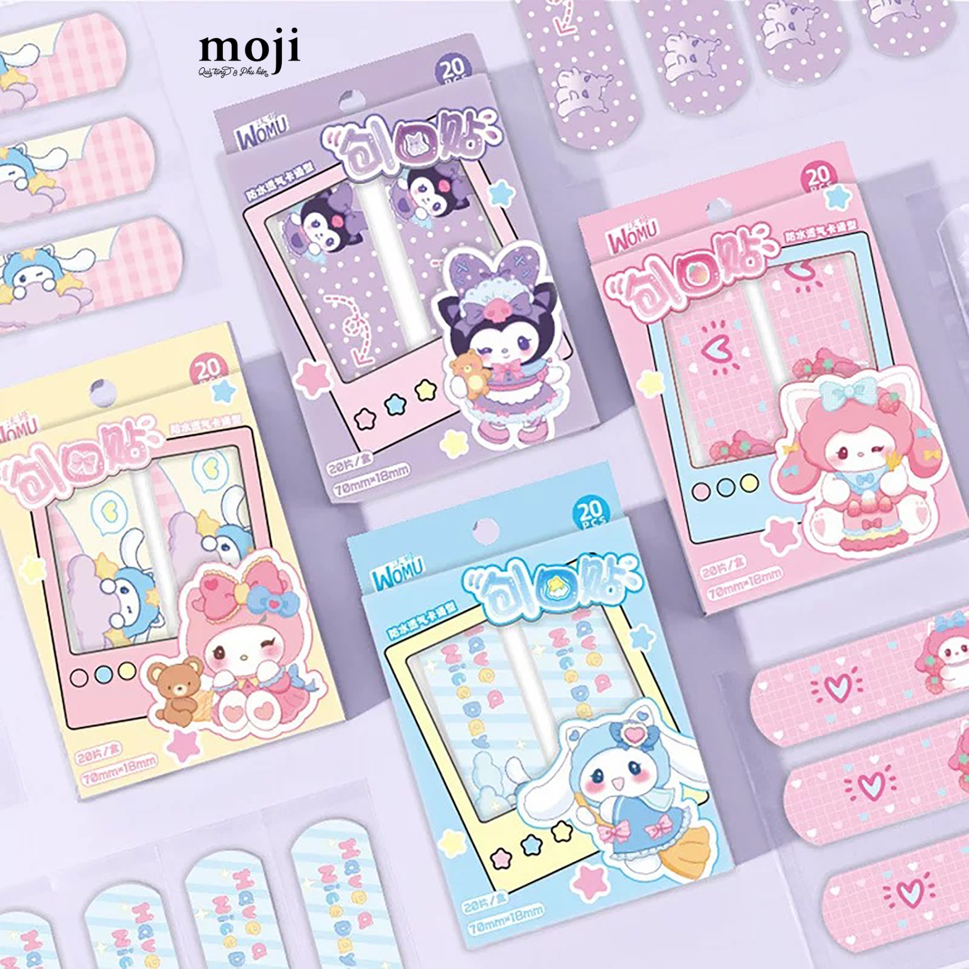 Băng dán cá nhân hộp Cute animal star pola set20