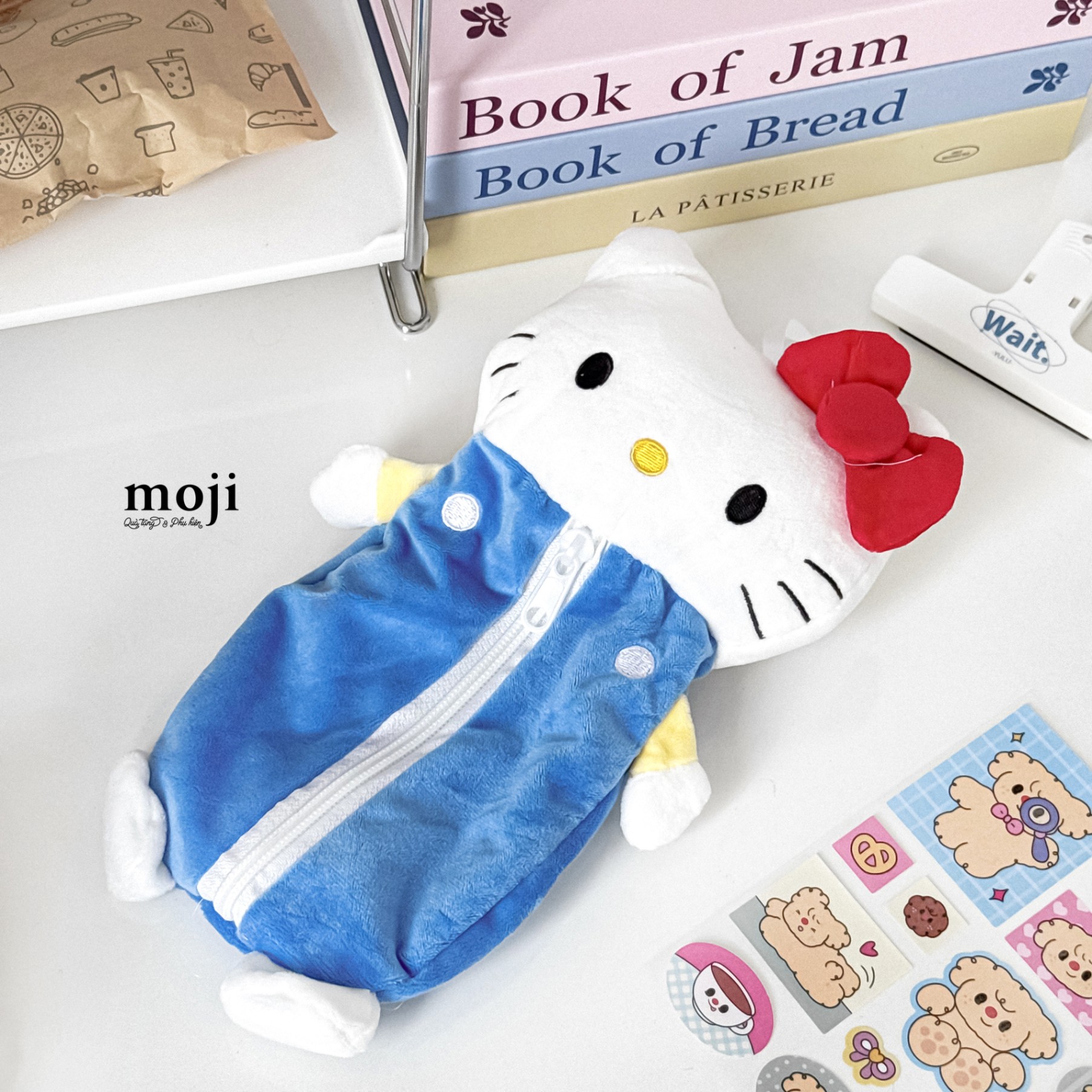 Hộp bút MJ gấu bông Sanrio family Hello Kitty basic 12x25