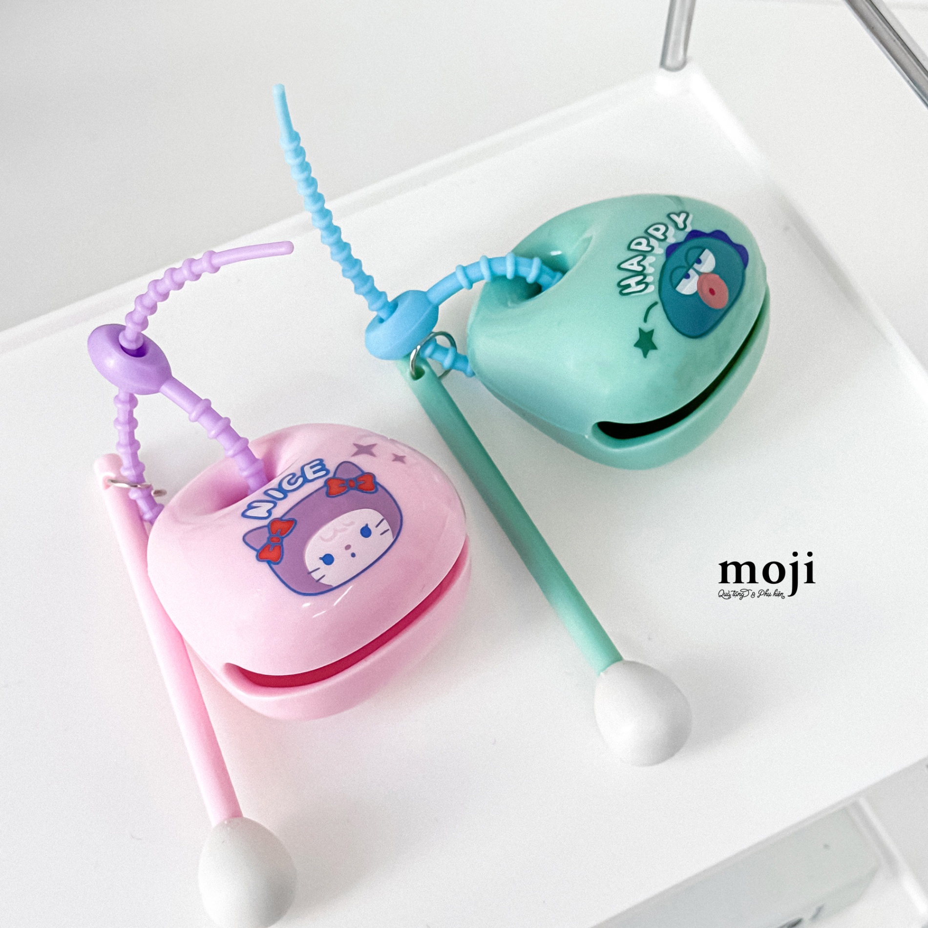 Dụng cụ gõ mõ Cute animal face happy nice kèm móc