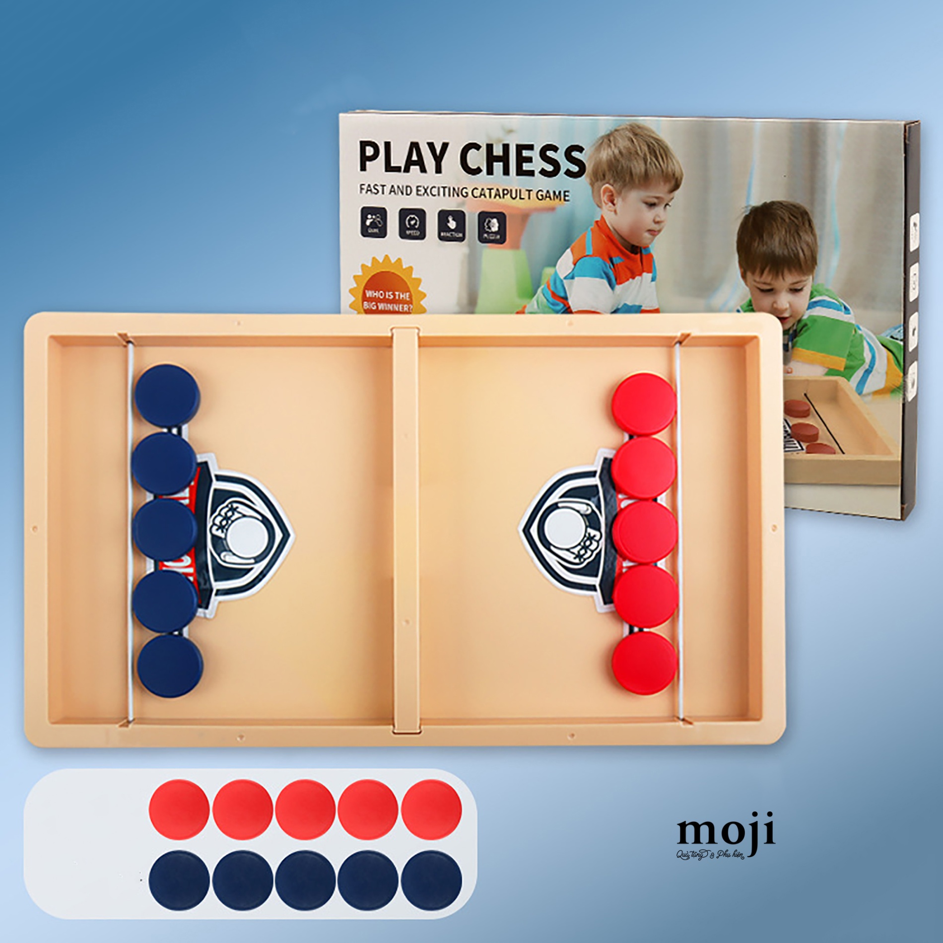 Đồ chơi cờ búng xuyên lỗ đối kháng Shoot ball 3x17x28