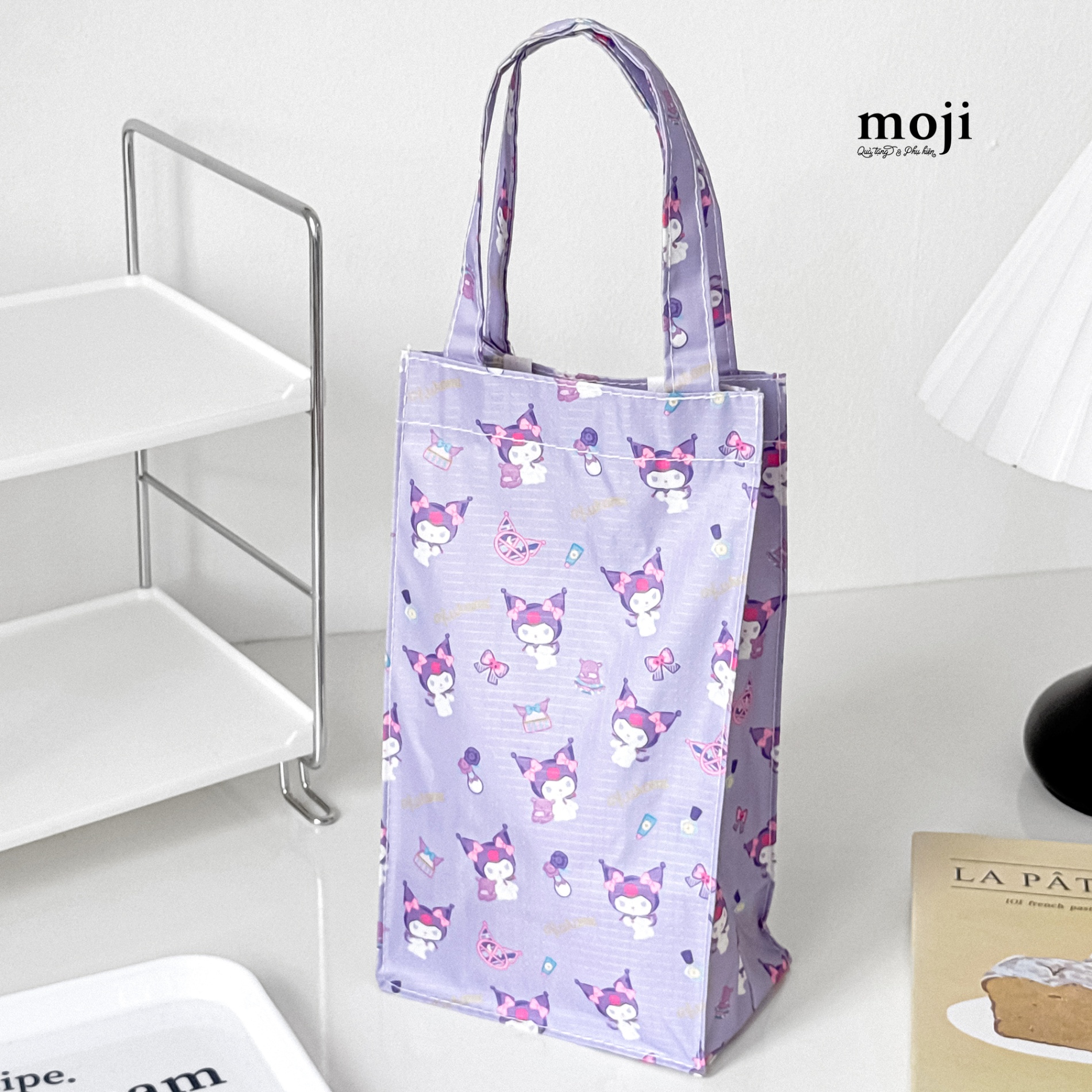Túi đựng bình nước Sanrio family bow friend đồ dùng 9x13x26