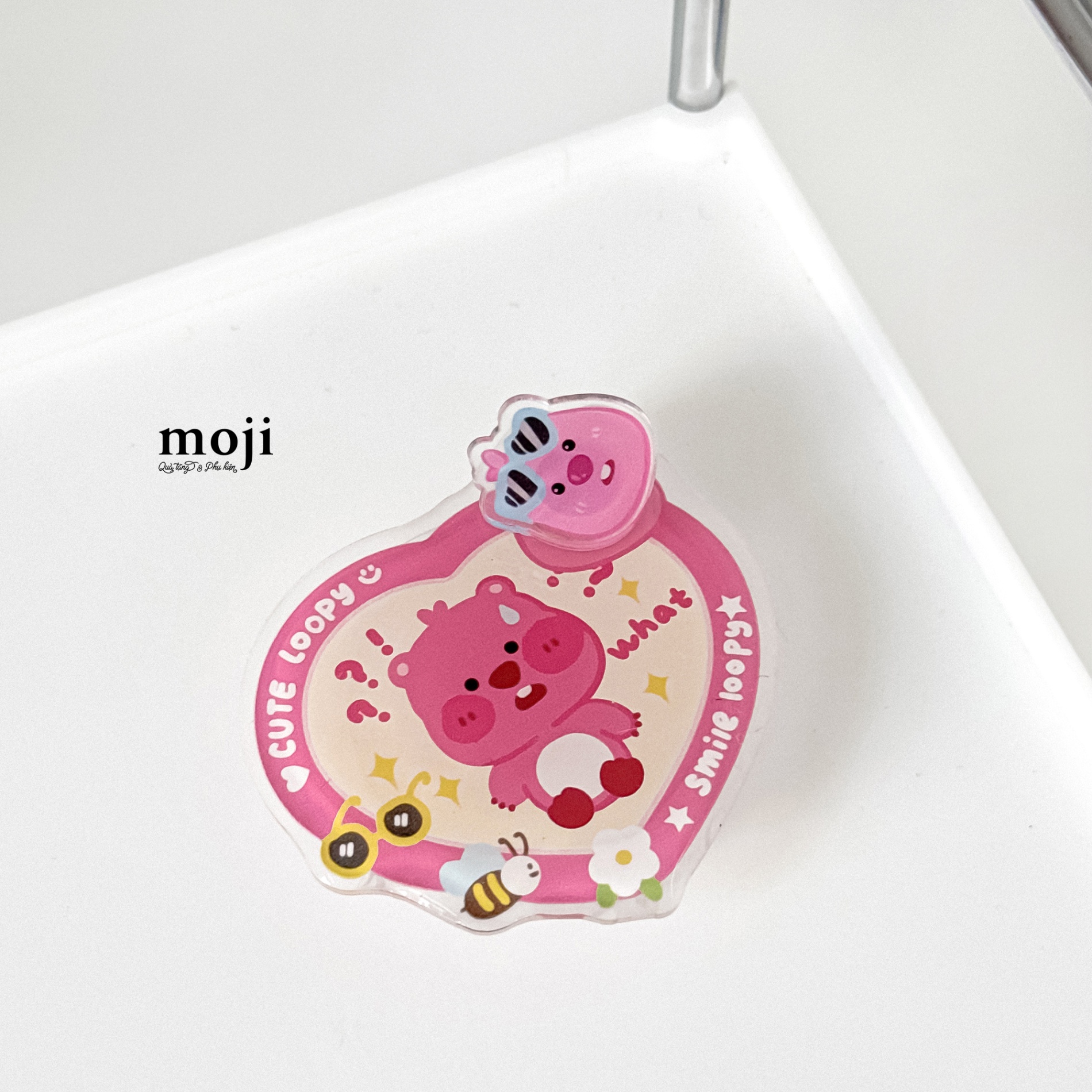 Mojipop Heart Hải ly Loopy xoay cute smile what