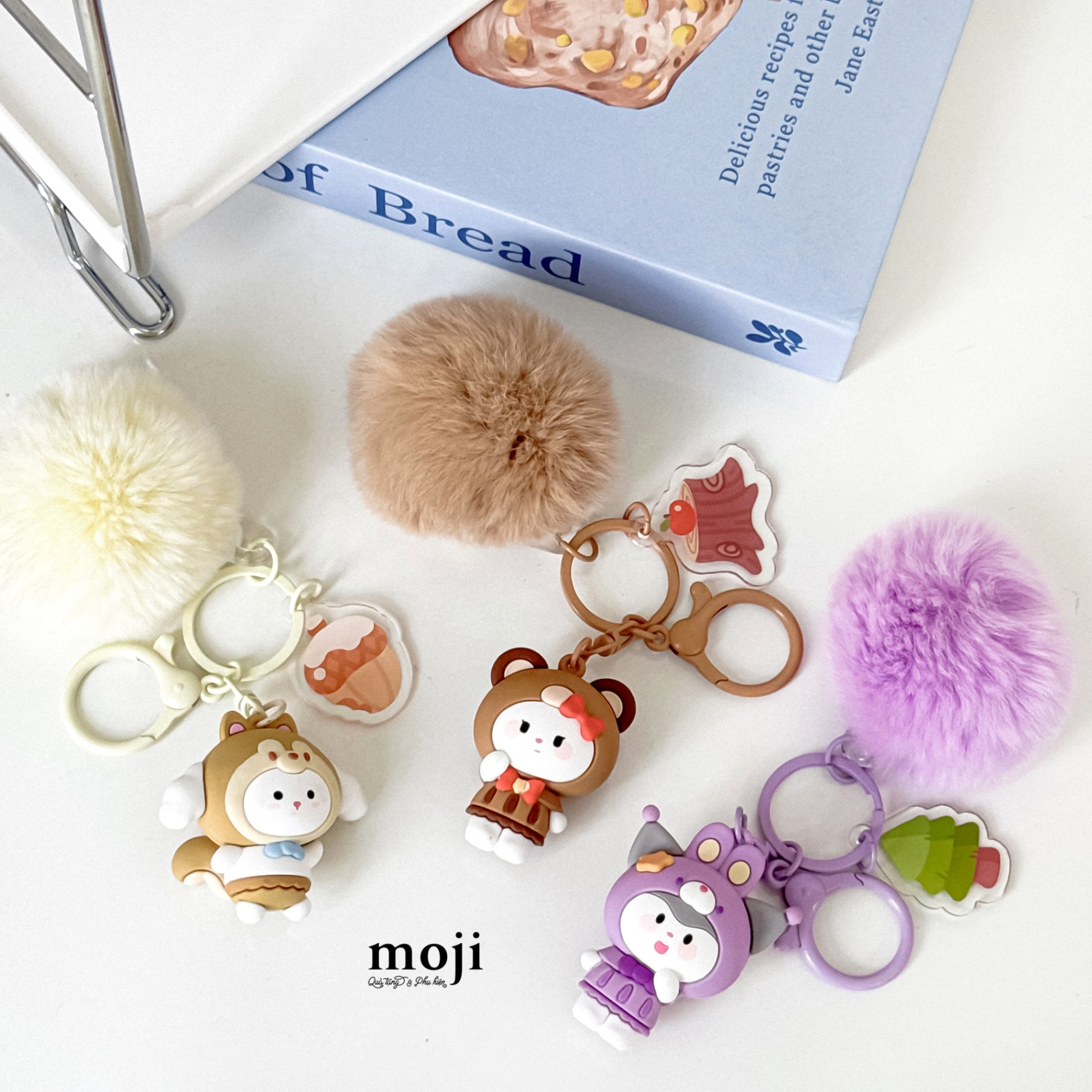 Móc khóa MJ Cute animal cosplay time cục bông