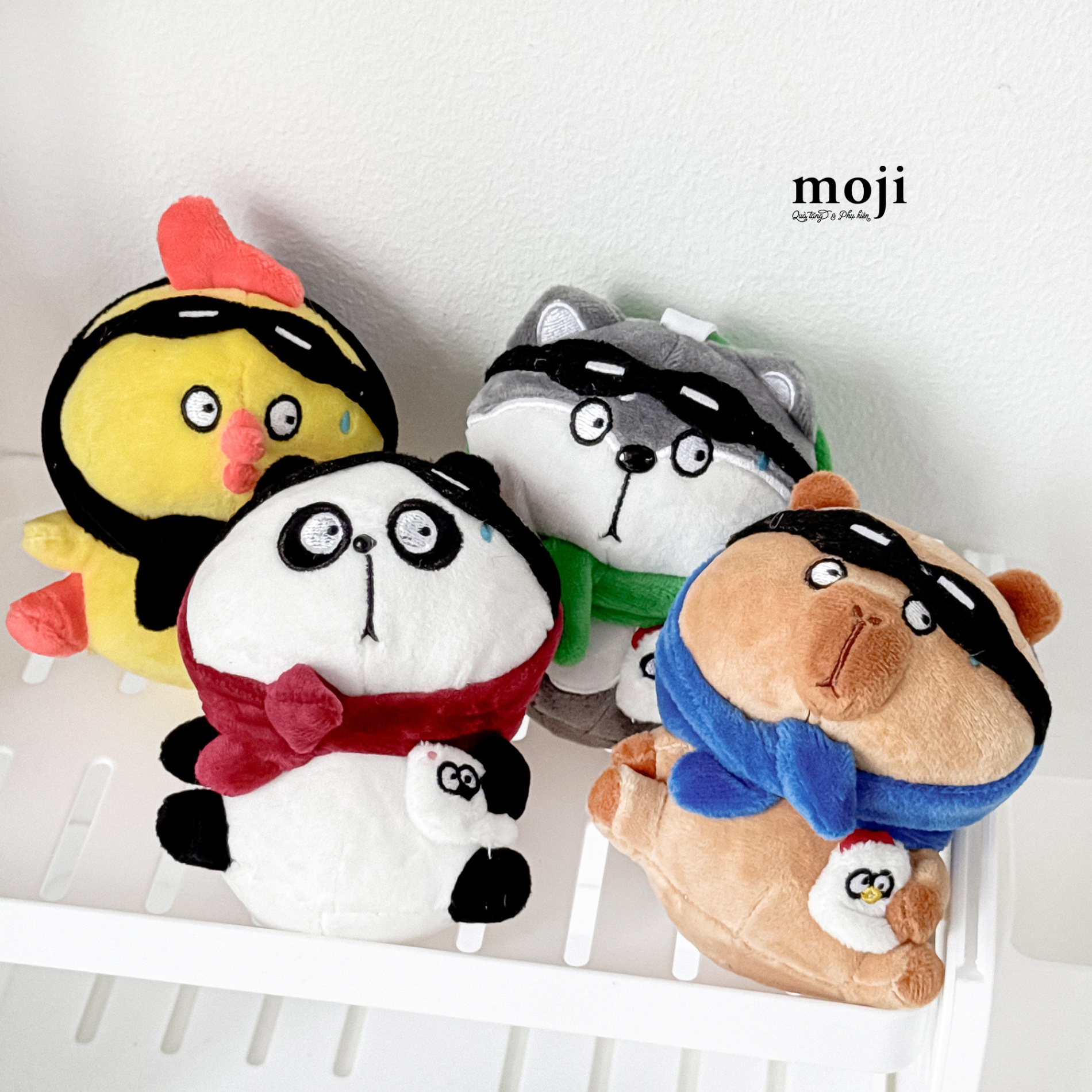 Móc khóa nhồi bông Chick dog ăn trộm gà chó