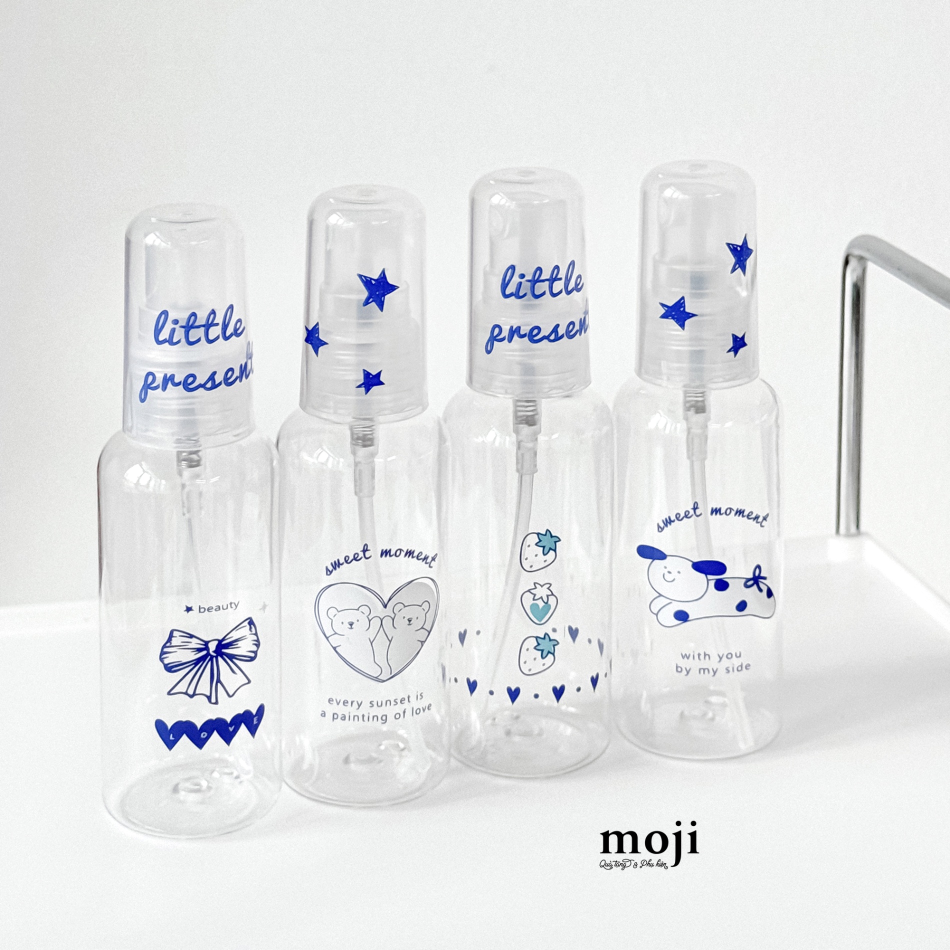 Bình xịt phun sương Cute dog heart bow 50ml