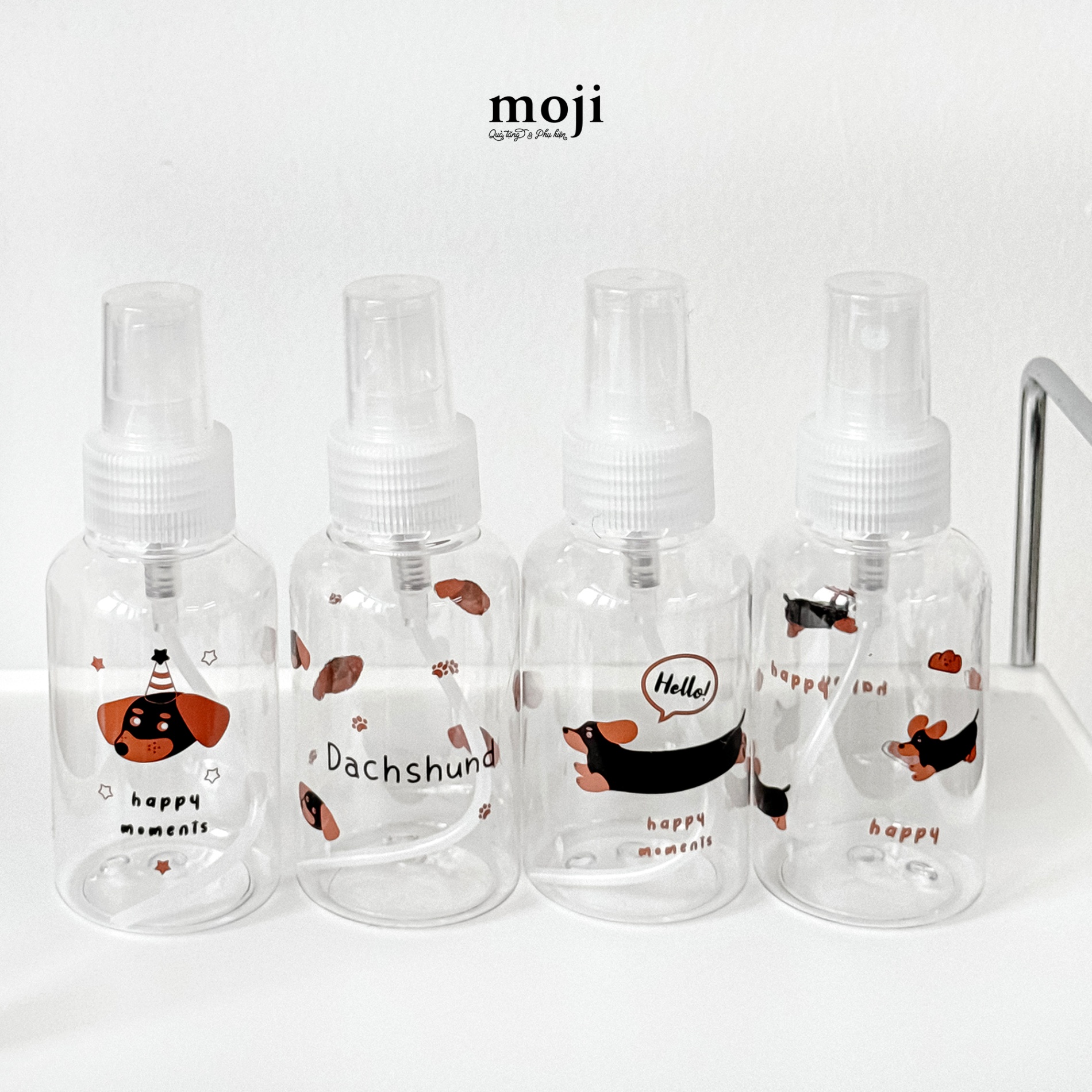 Bình xịt phun sương Dog Dachshund happy moments 100ml