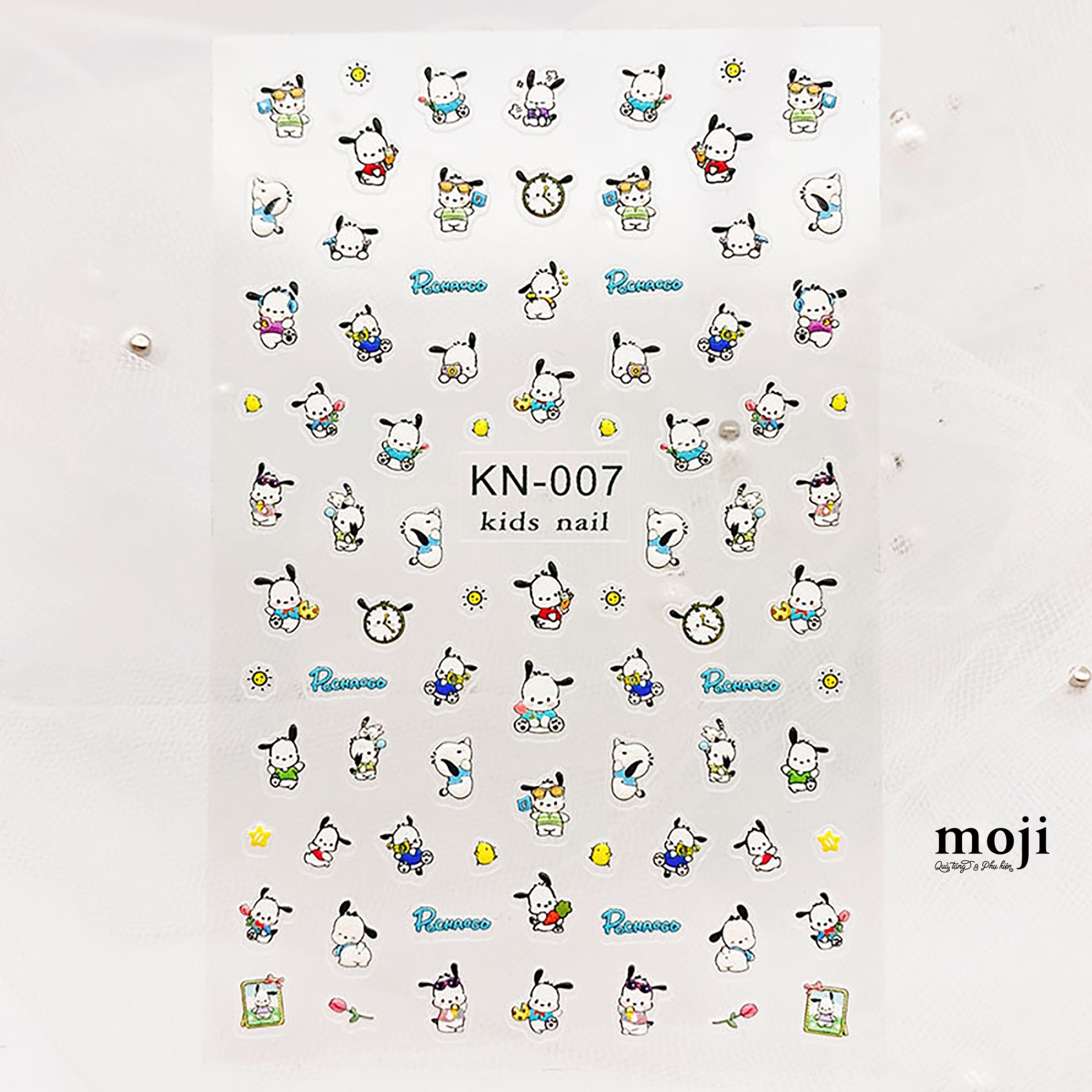 Dán móng tay nail Sanrio family Pochacco little friends flower sun KN-007