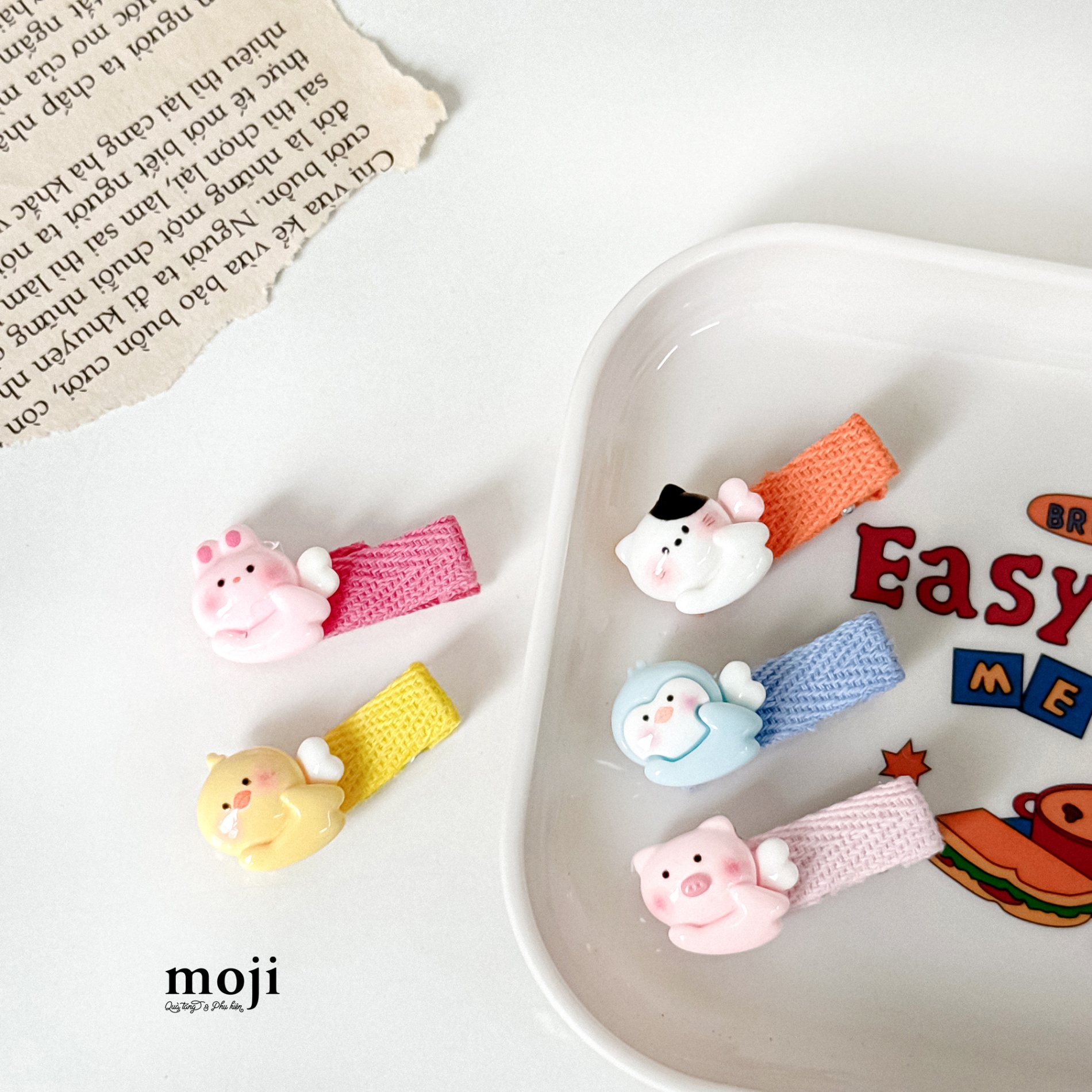 Kẹp tóc MJ Angel animal có cánh bay set5