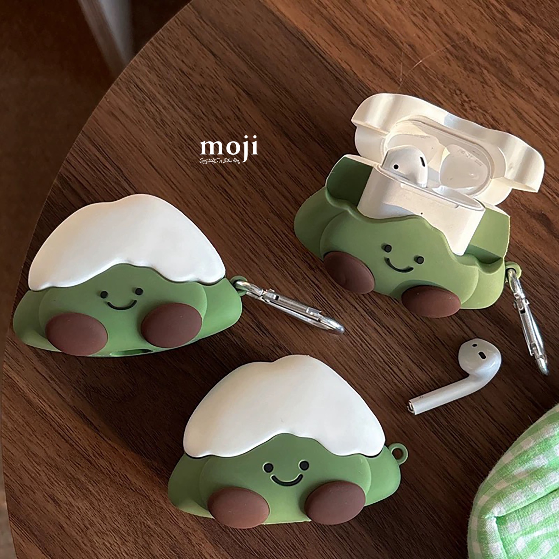 Case Airpods Happy sweet food bingsu ngồi có chân