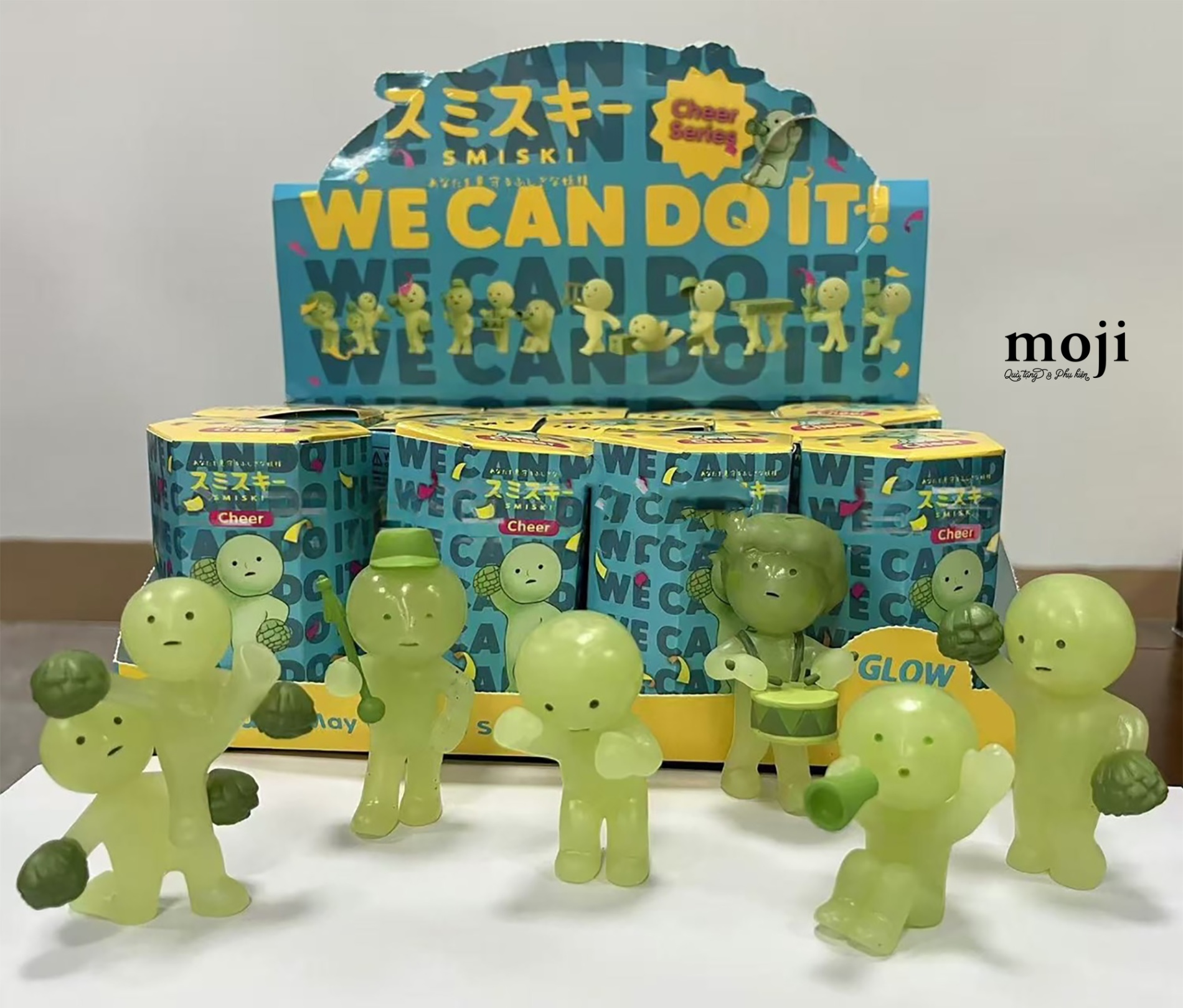 Blindbox tượng unoff SMISKI Cheer Series glow in the dark