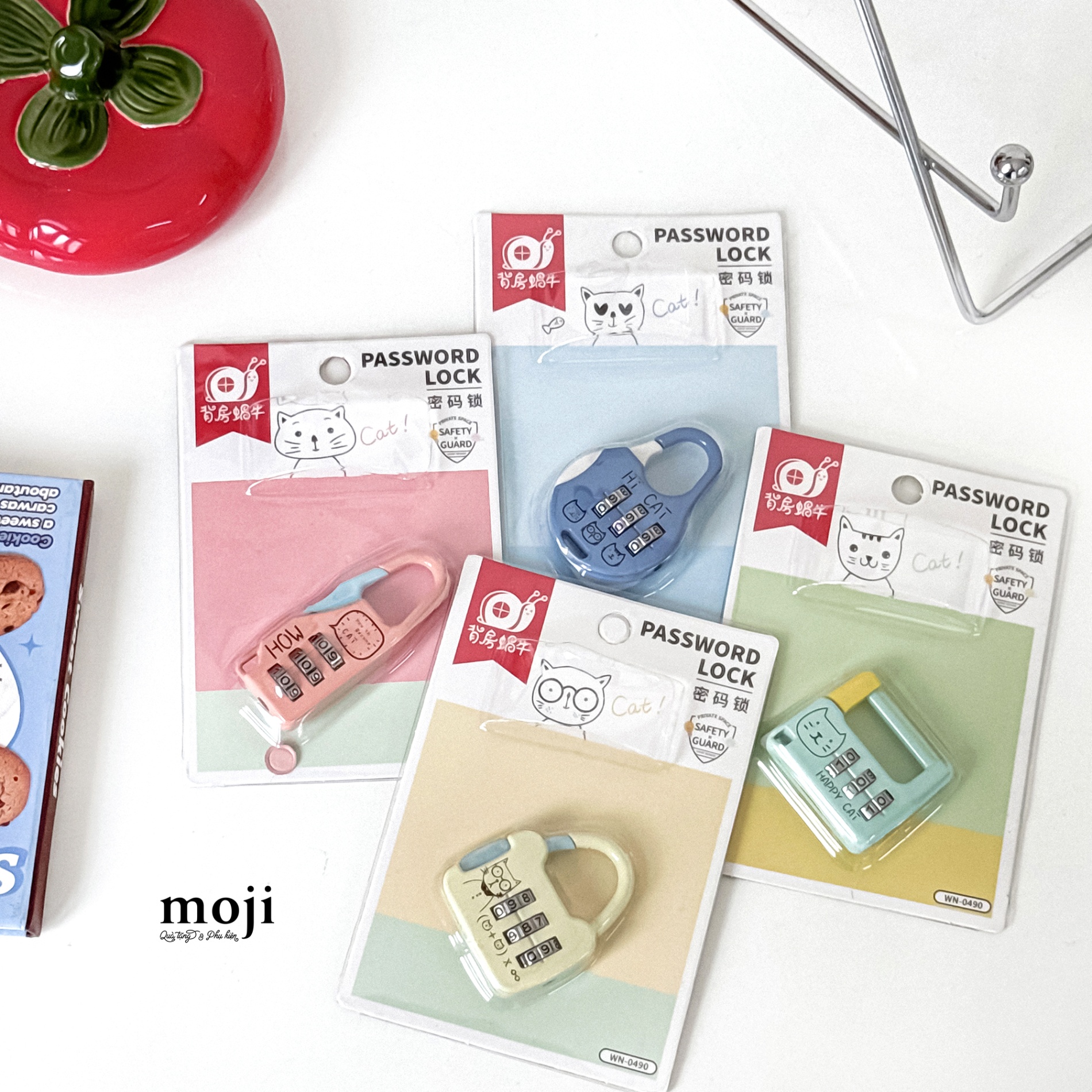 Ổ khóa mini password Hi cat happy cat