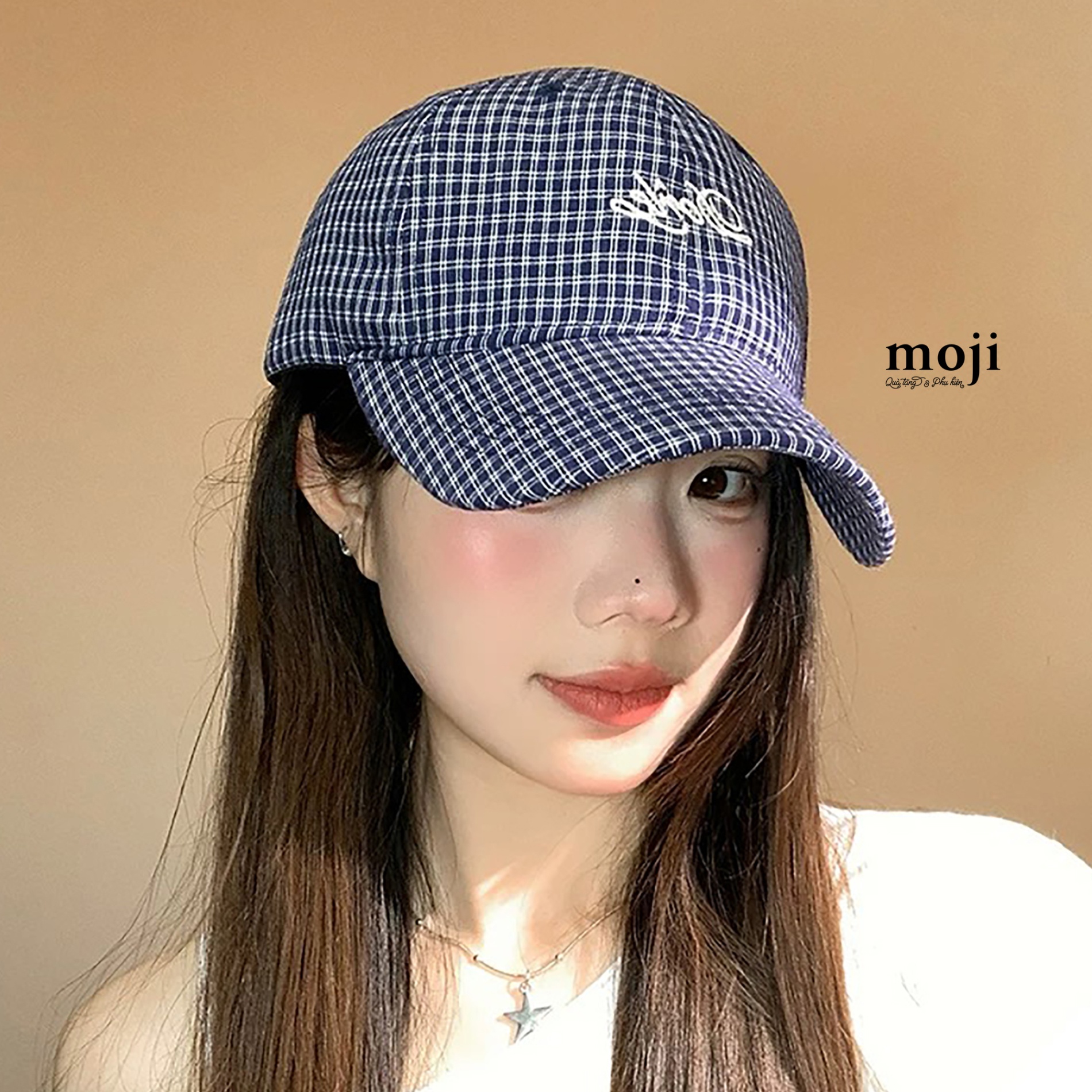 Mũ nón lưỡi trai Dorle nền kẻ ô