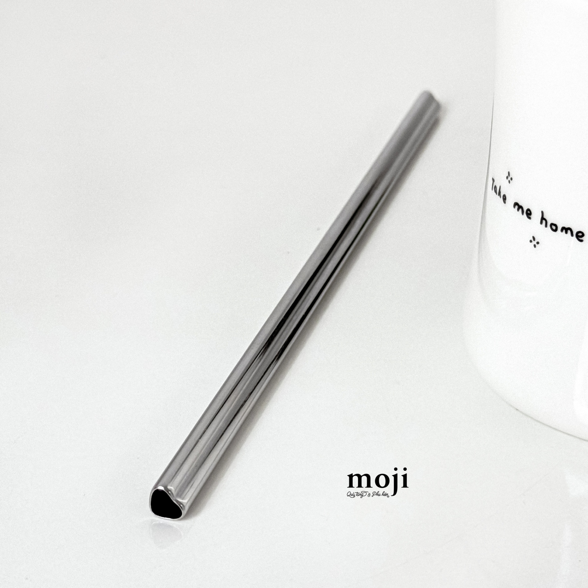 Ống hút inox Heart shape