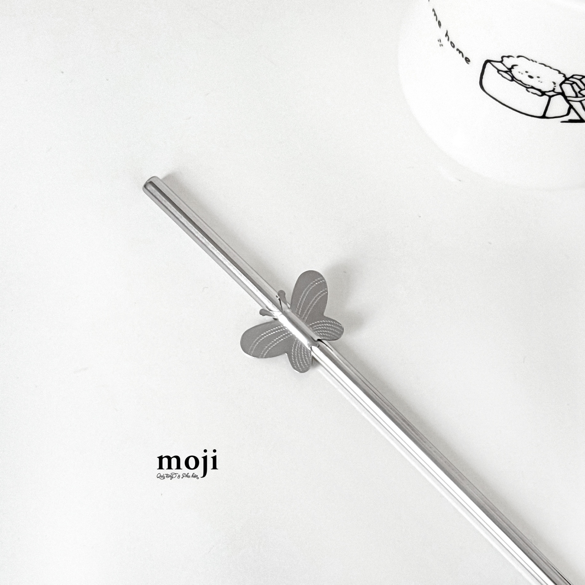 Ống hút inox Basic butterfly
