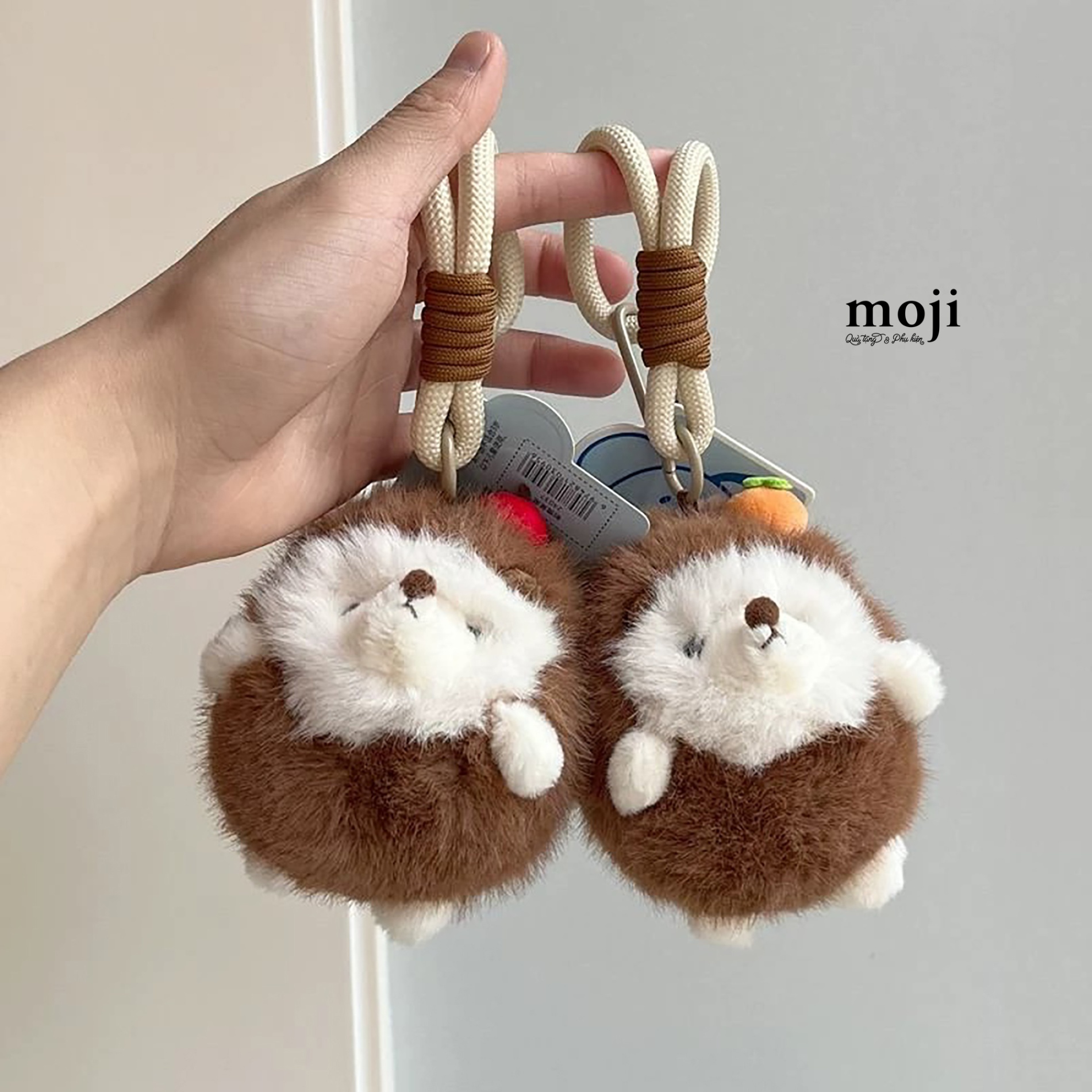 Móc khóa nhồi bông Chú nhím hedgehog little fruit