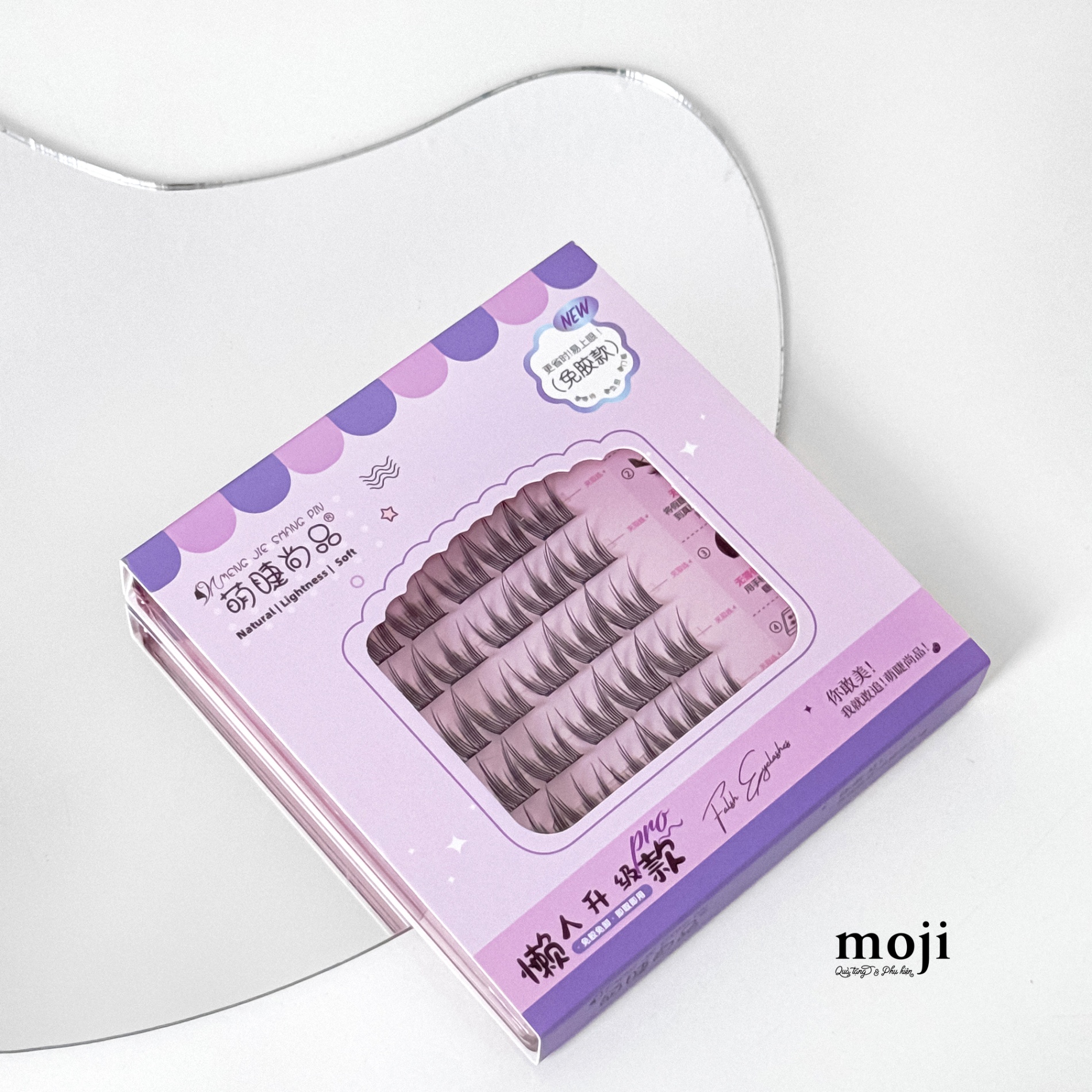 Mi giả trang điểm tự dính Mái vòm phối màu set36