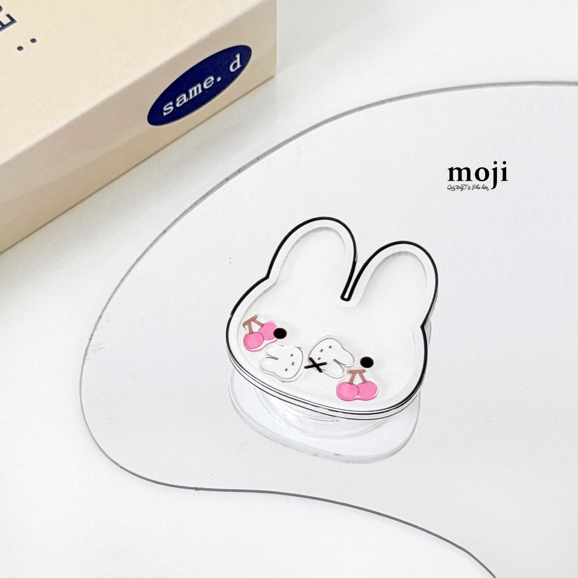Mojipop cắt hình Miffy rabbit face fruit