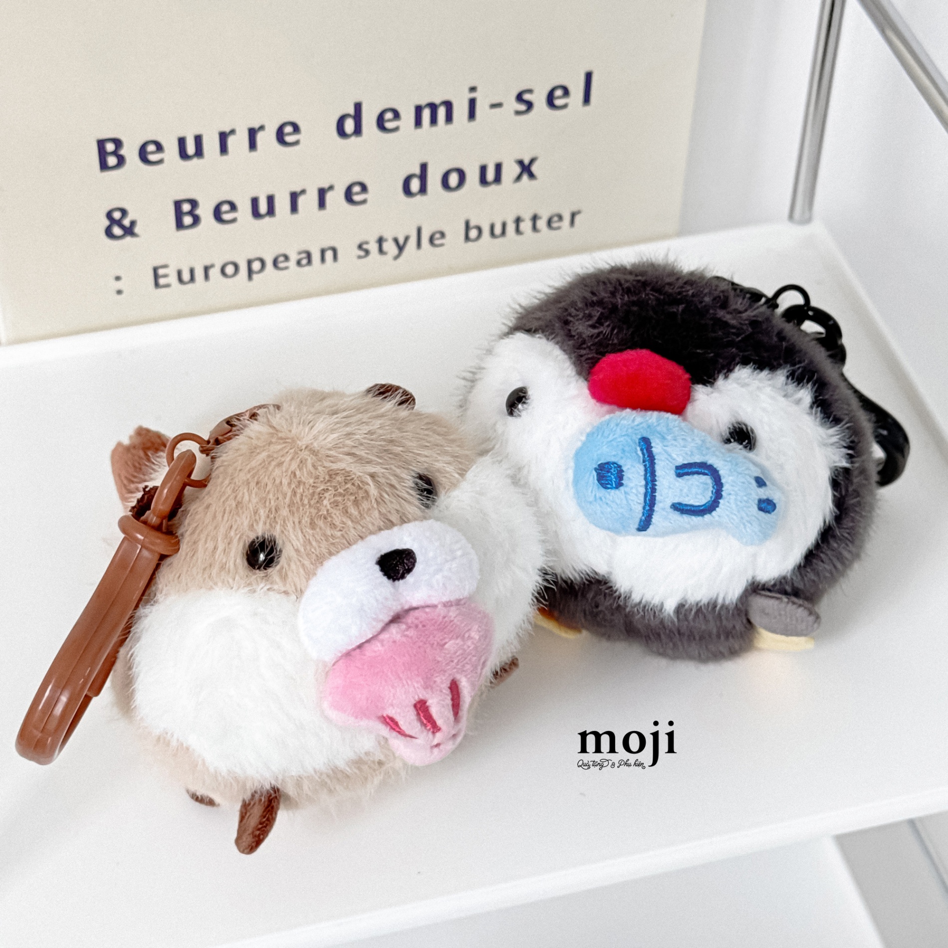 Móc khóa nhồi bông Cute animal yummy rút dây cót