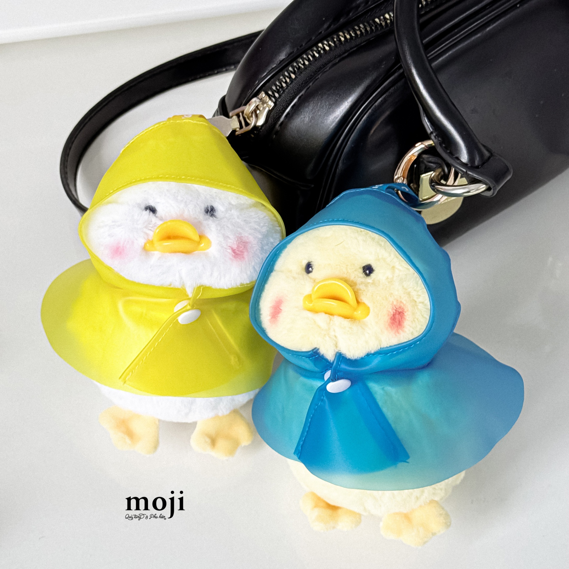 Móc khóa nhồi bông Cute duck raincoat