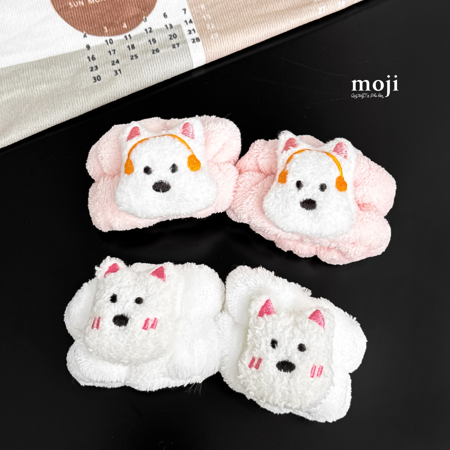 Băng đô cổ tay Cute dog face set2