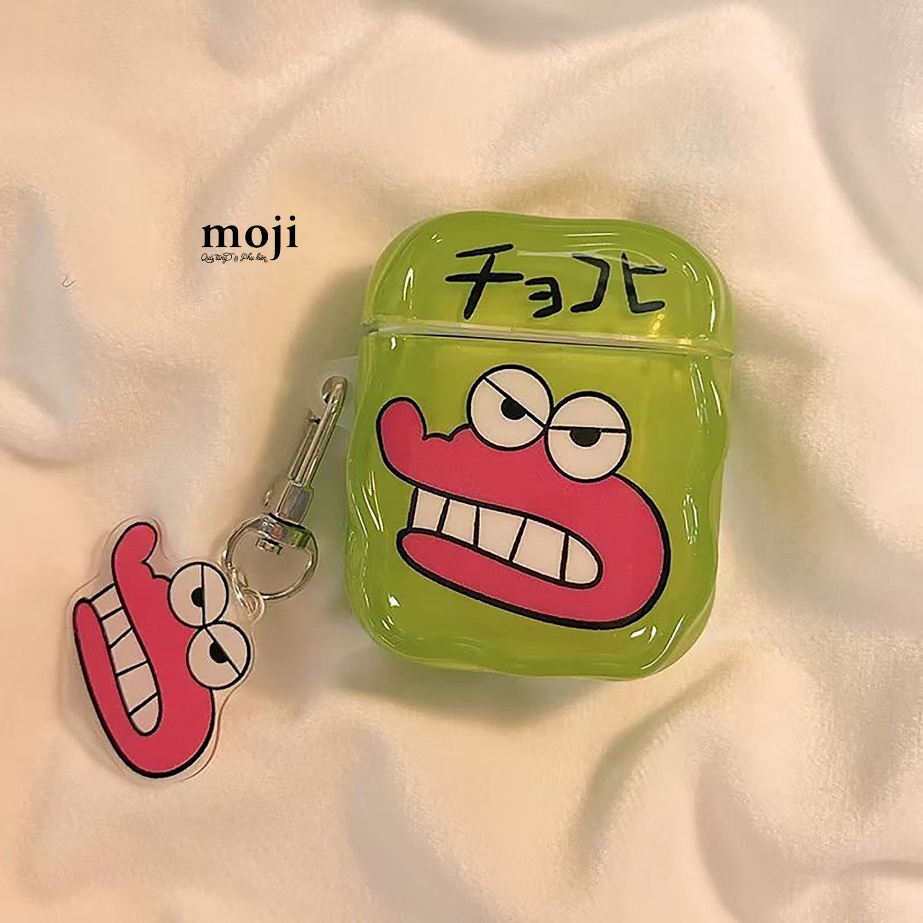 Case Airpods Shinchan chocobi crocodile cá sấu face kèm móc