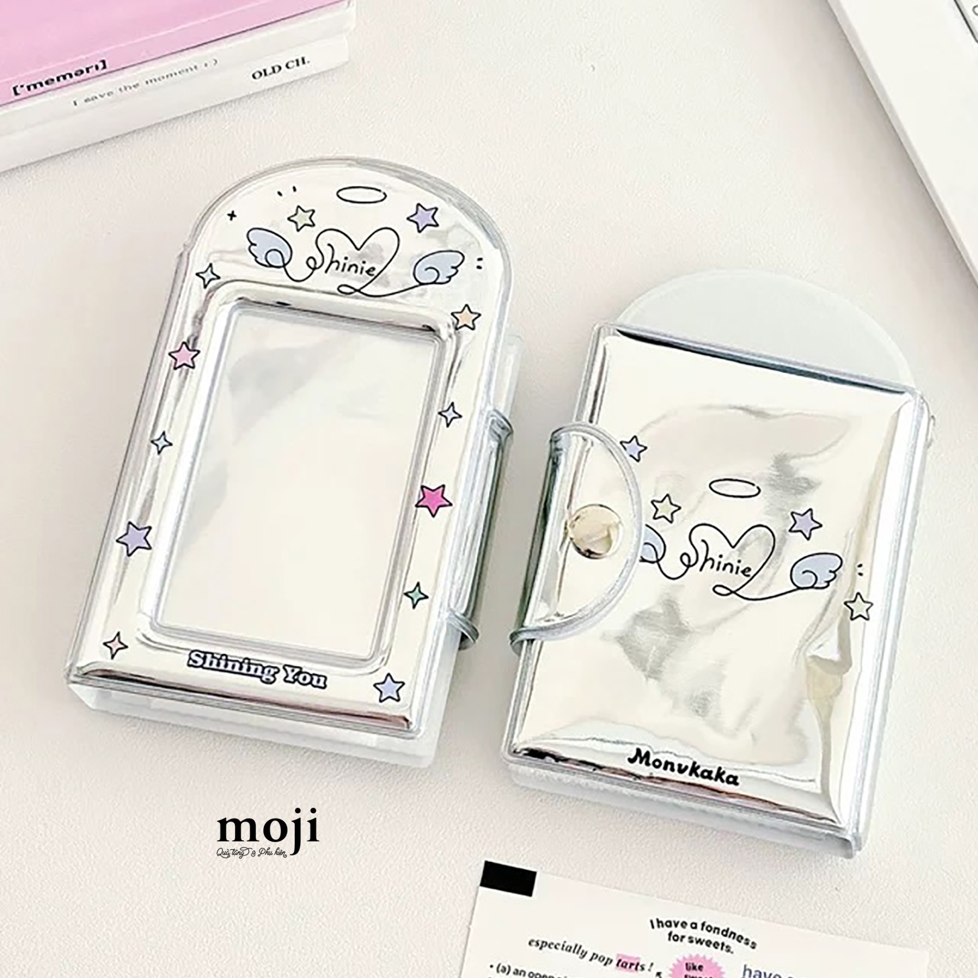 Album ảnh đựng card Square shining you star ngôi sao màu sắc 7x13