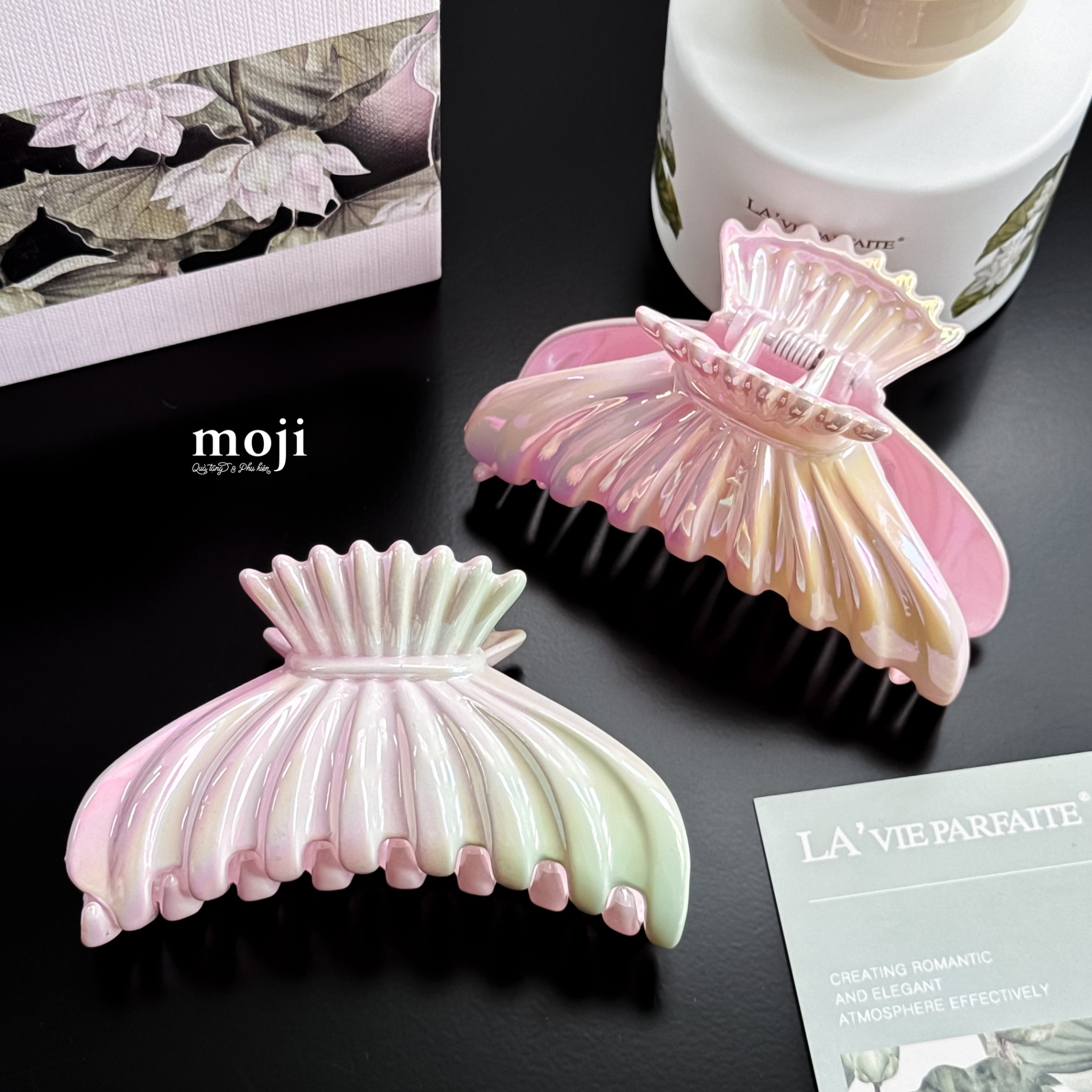 Kẹp tóc càng cua Mermaid gradient color
