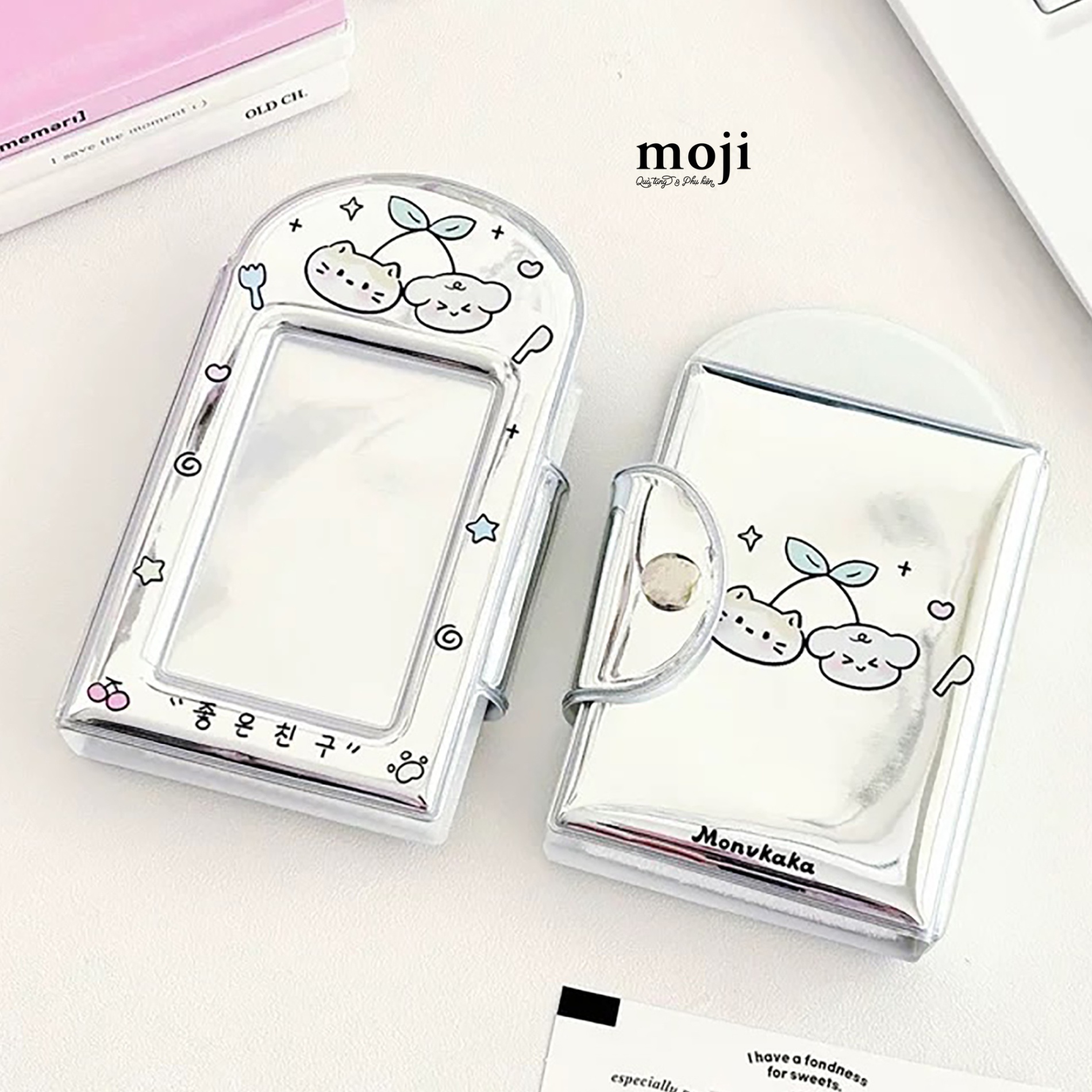 Album ảnh đựng card Square cat dog fruit face 7x13