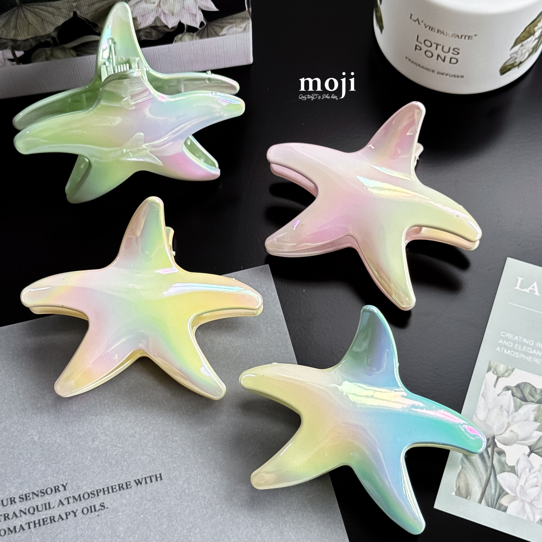 Kẹp tóc càng cua Sao biển gradient color