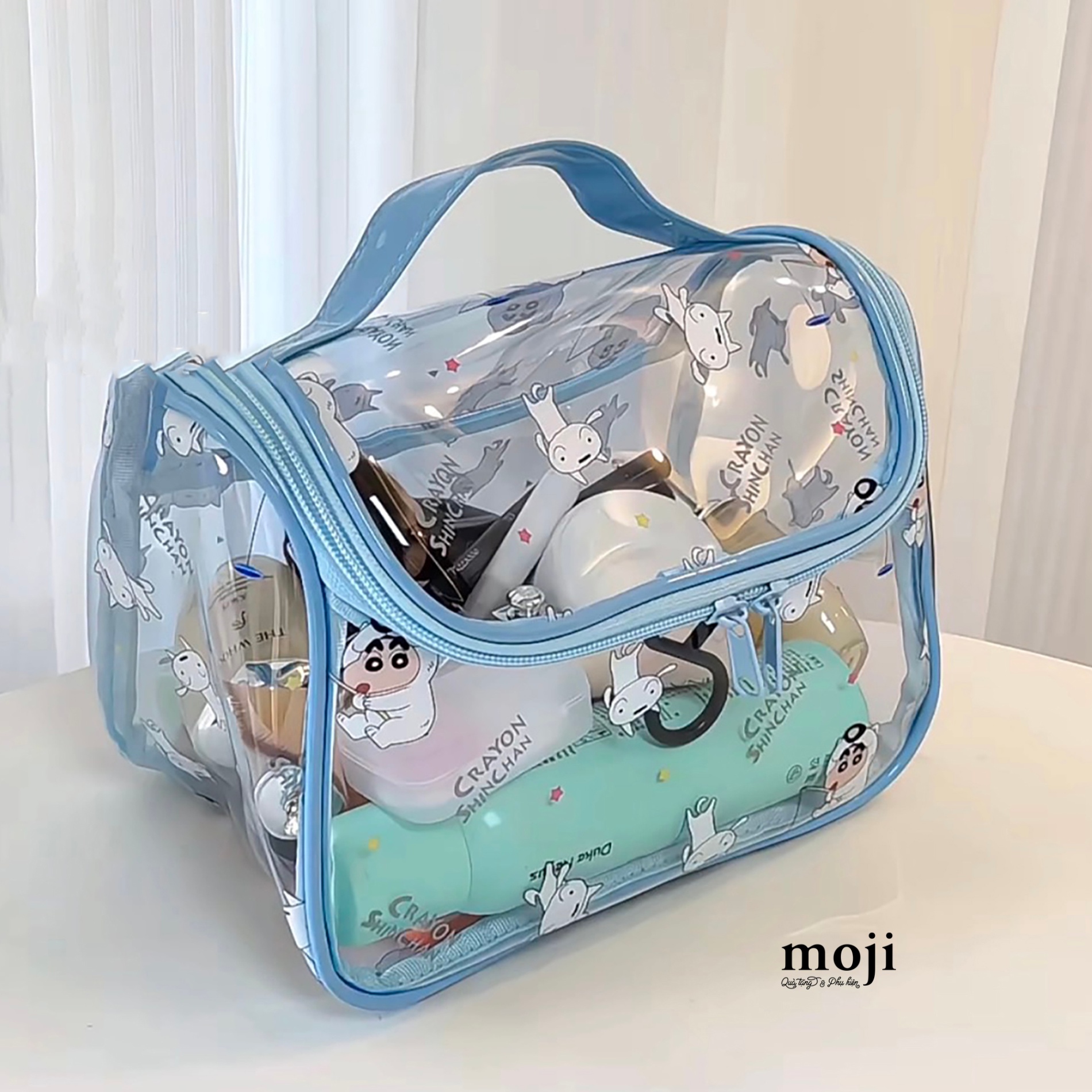 Túi đa năng du lịch Crayon Shinchan câu cá Shiro dog 13x16x22