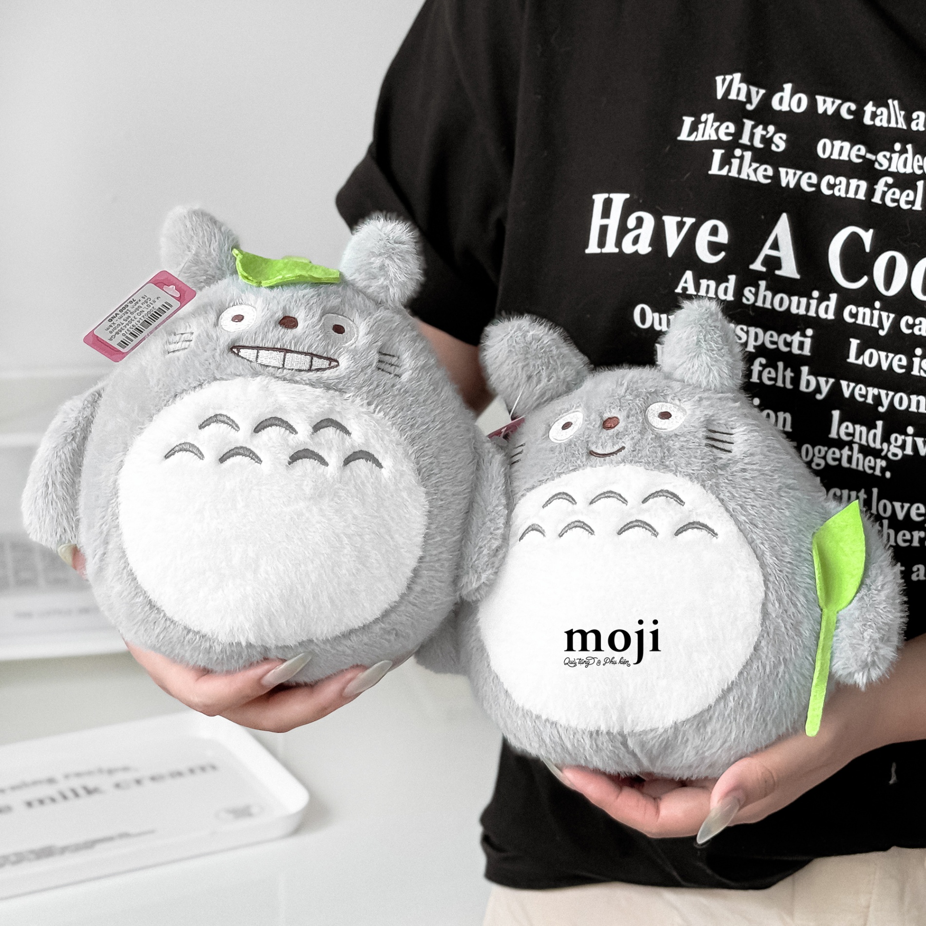 Gấu bông MS Totoro lá xanh 18cm