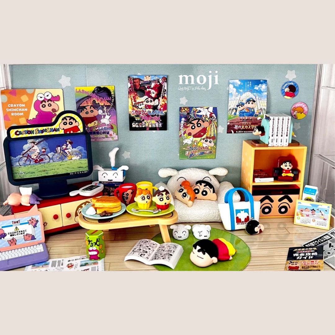 Blindbox official Re-ment Crayon Shinchan's room Nohara Shinnosuke's room