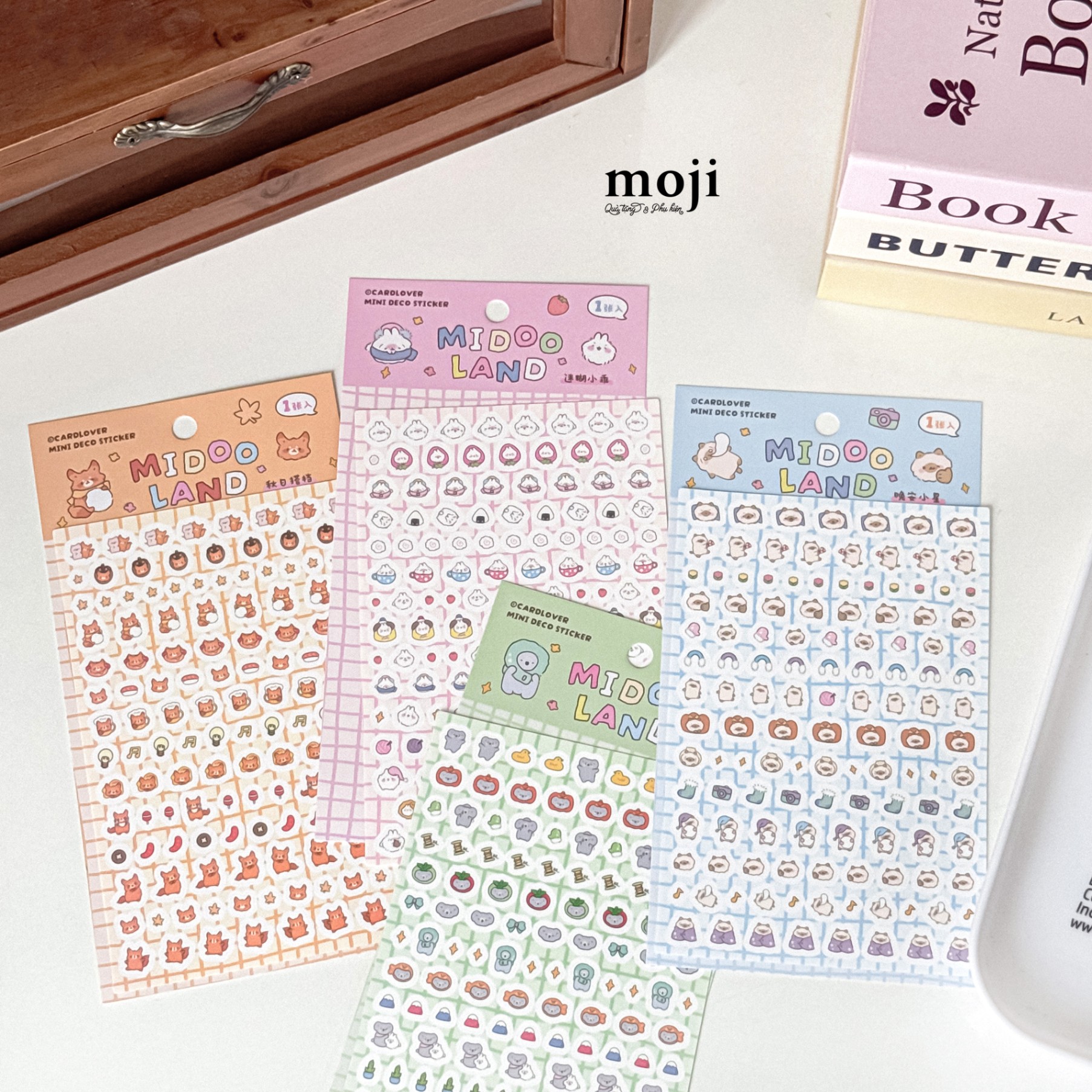 Sticker bảng MJ Cute animal midoo land