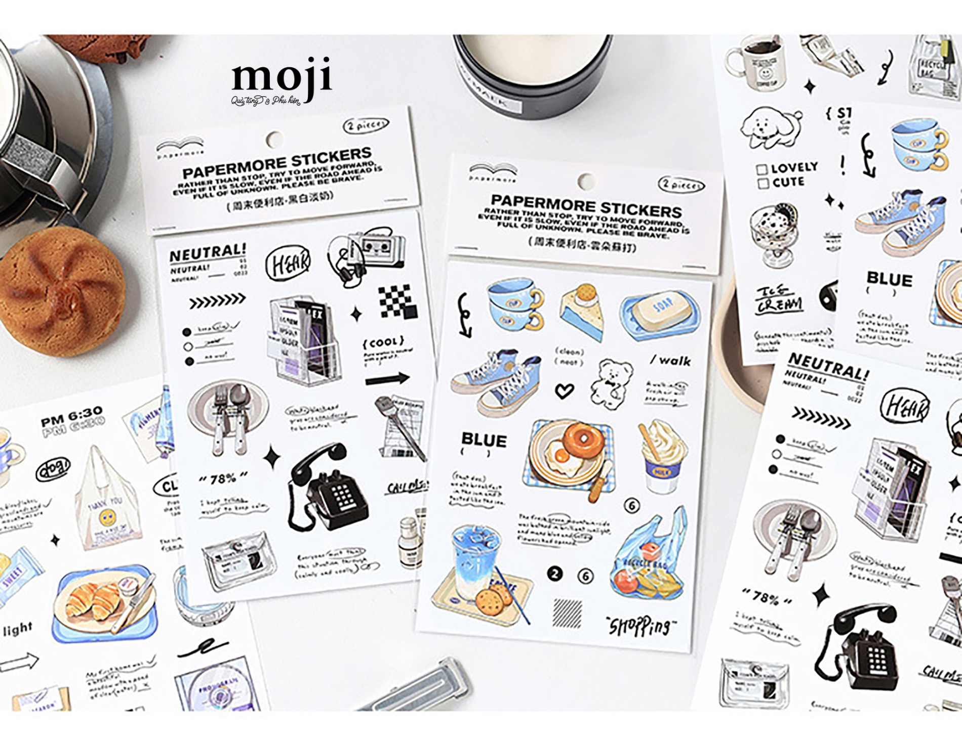 Sticker bảng MJ Weekend painting set2