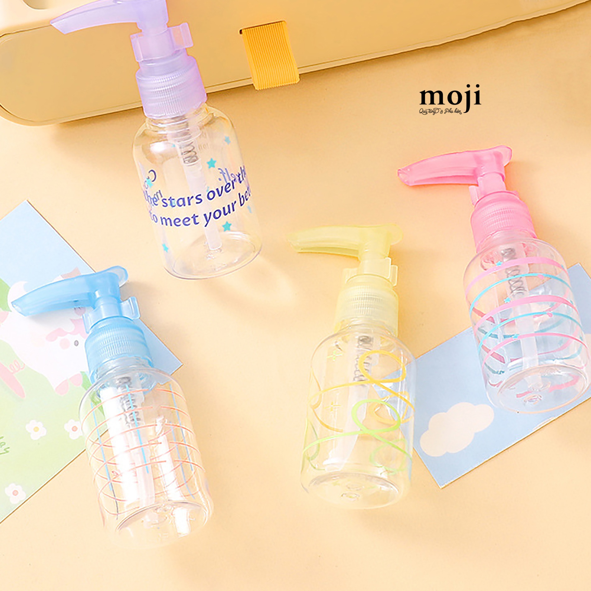 Bình xịt vòi dài The stars đường cong màu sắc 50ml