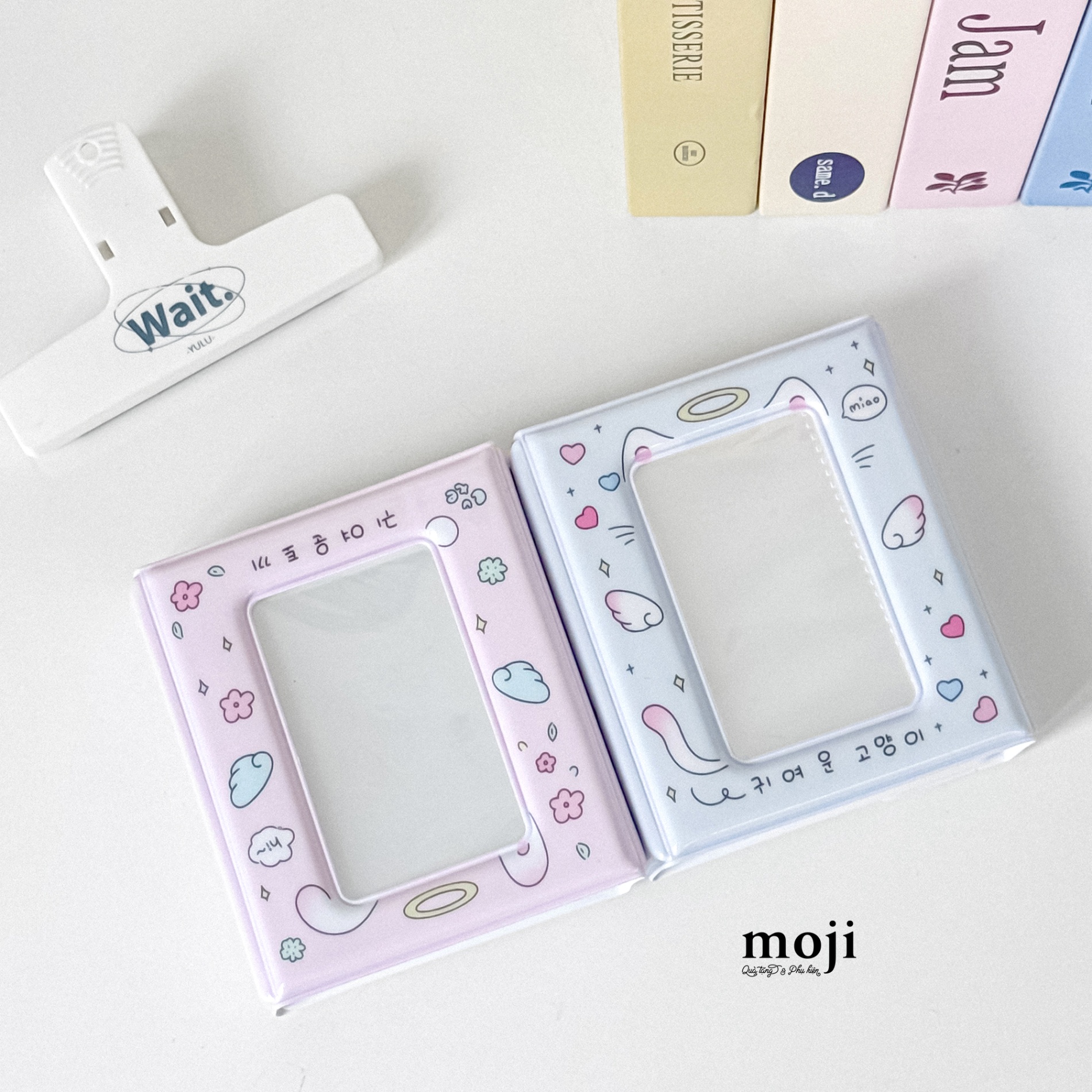 Album ảnh đựng card Square angel cat rabbit cúc bấm 9x11