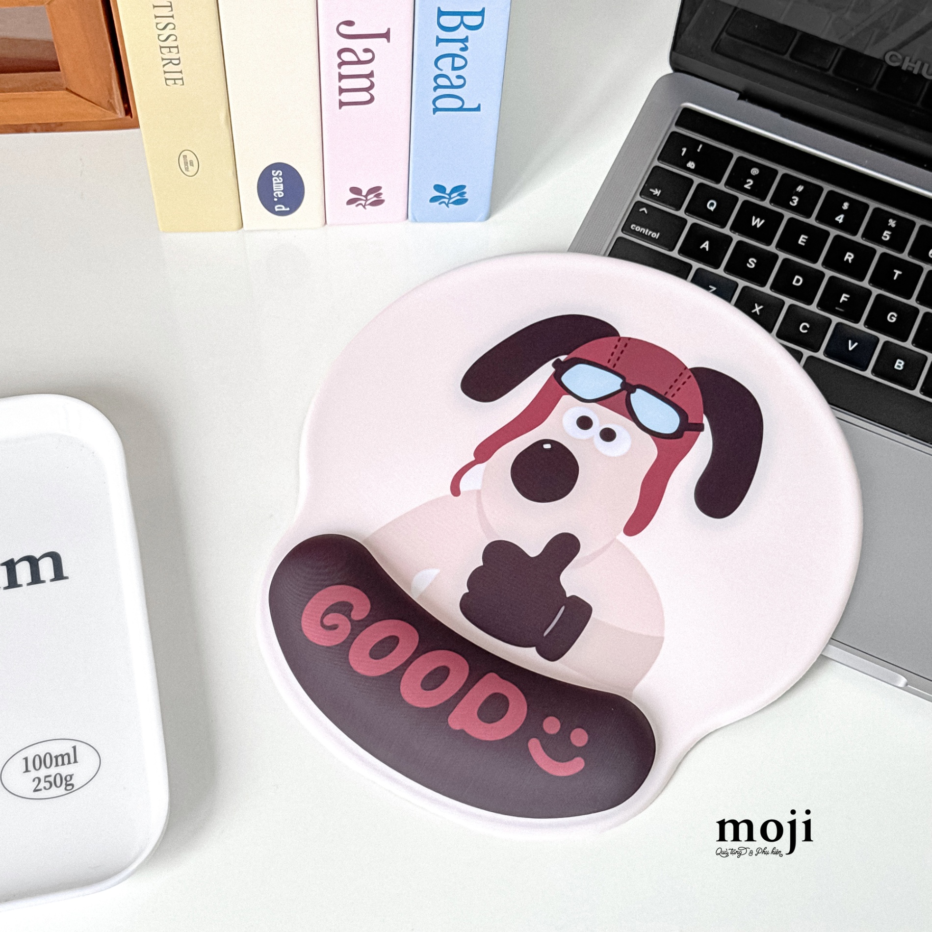 Lót chuột đệm tay Gromit dog good 20x23