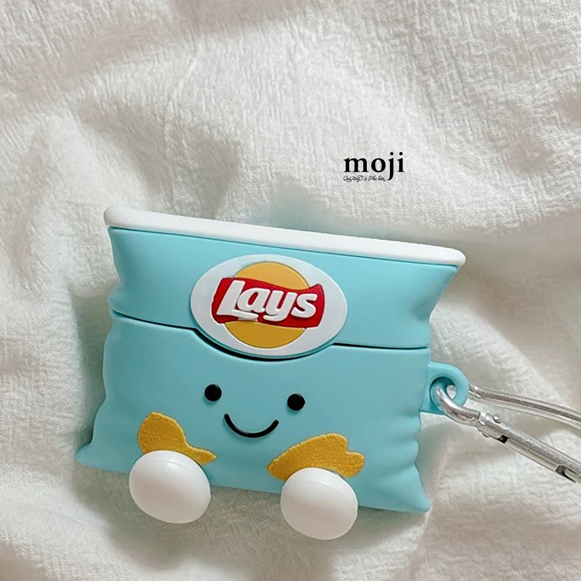Case Airpods Happy snack lays có chân