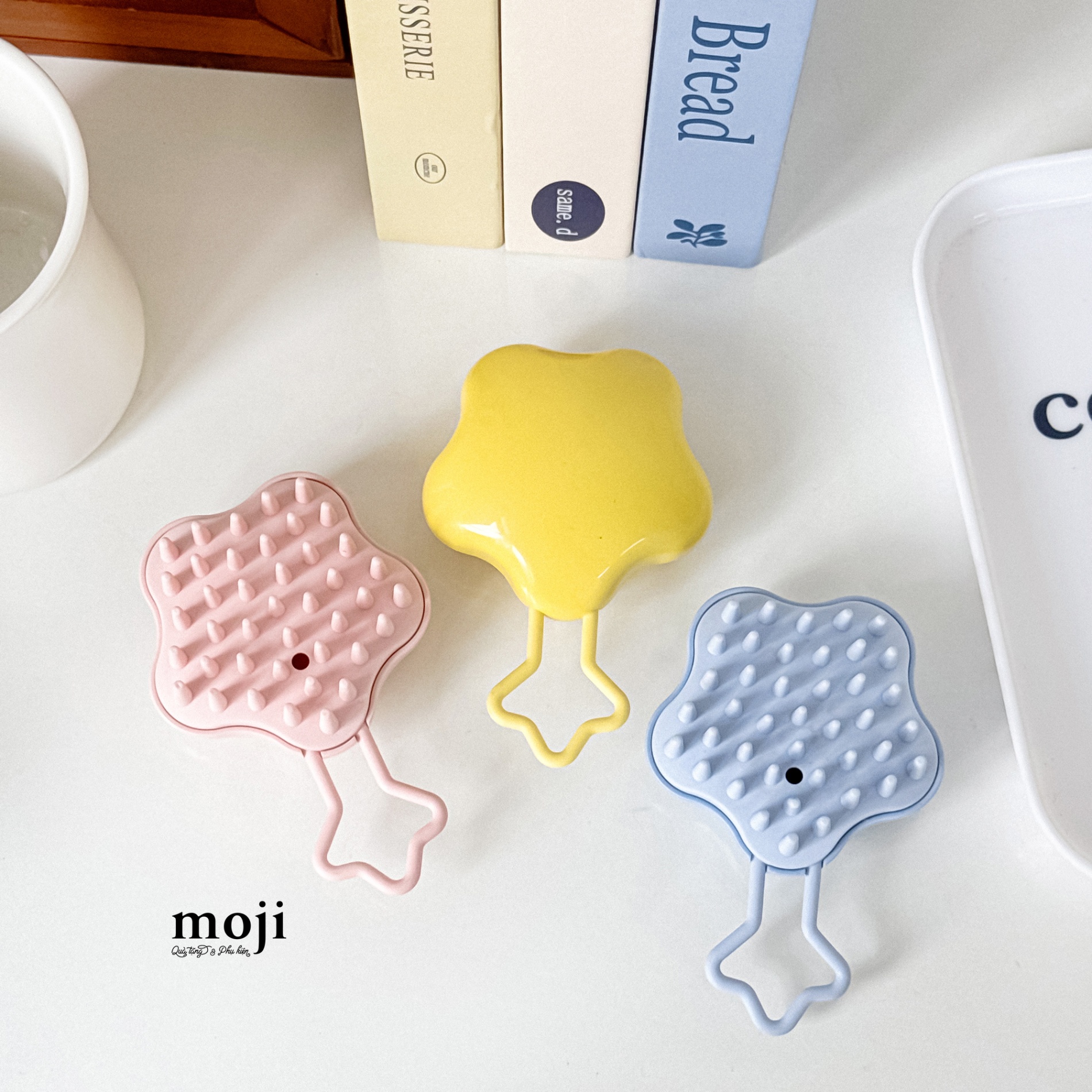 Lược đệm mát xa gội đầu Star ngôi sao 1 màu