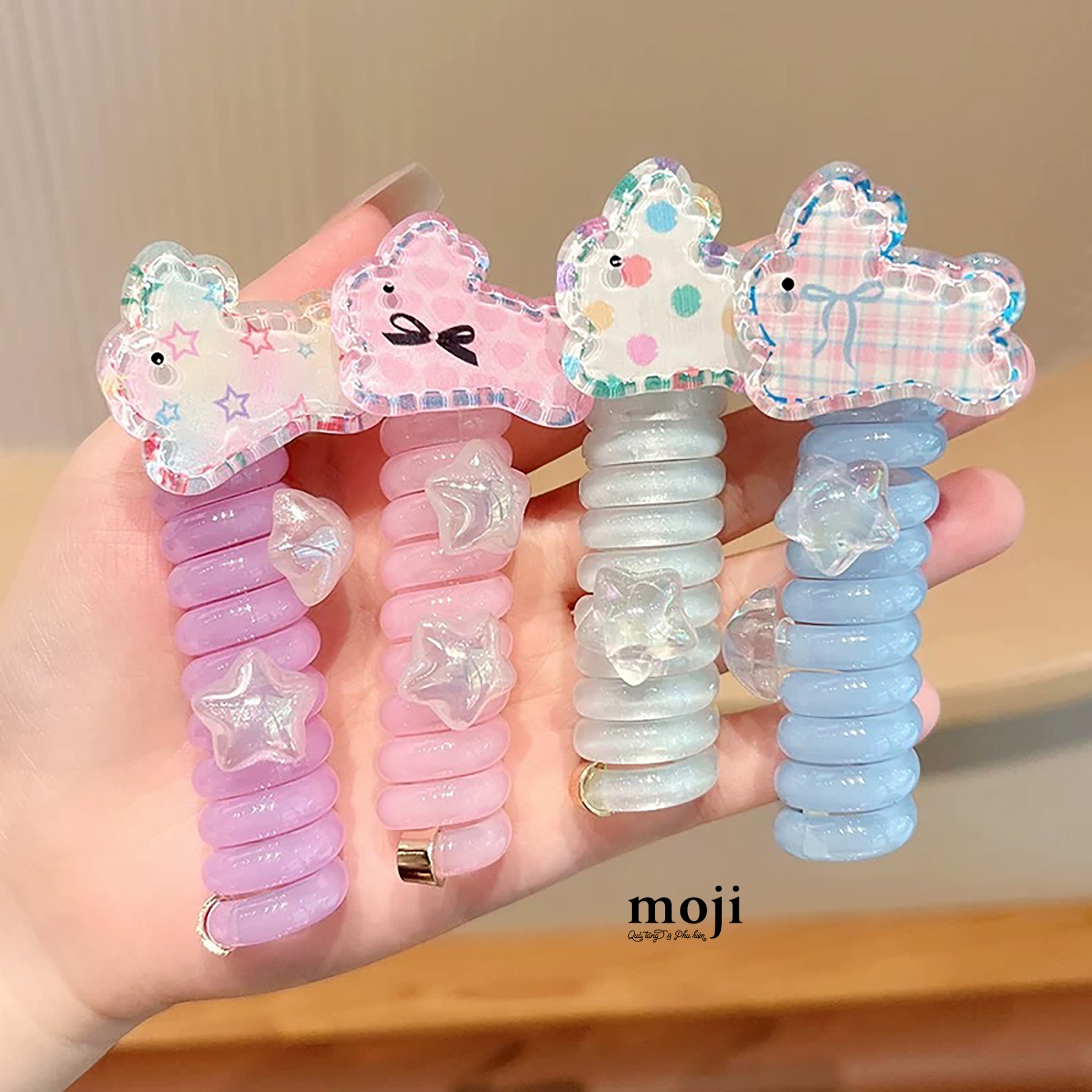 Buộc tóc lò xo Rabbit jump star ngôi sao