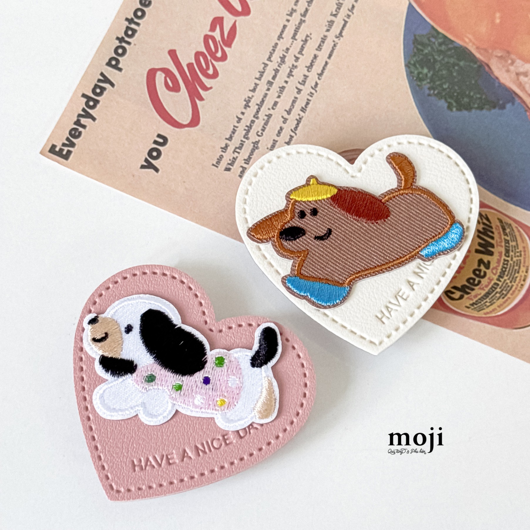 Mojipop Heart cute dog have a nice day