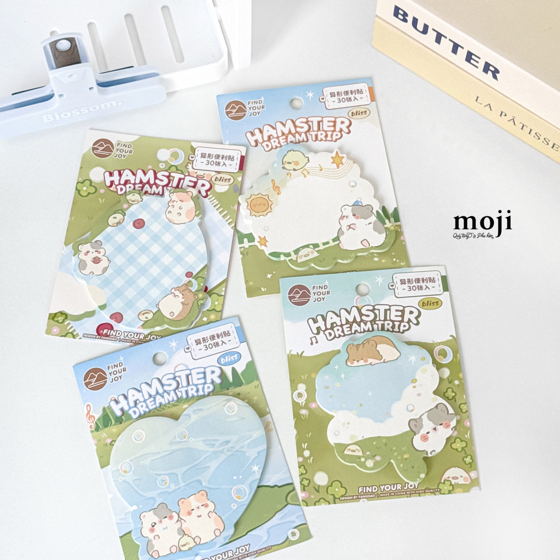 Giấy note MJ Hamster dream trip 8X8
