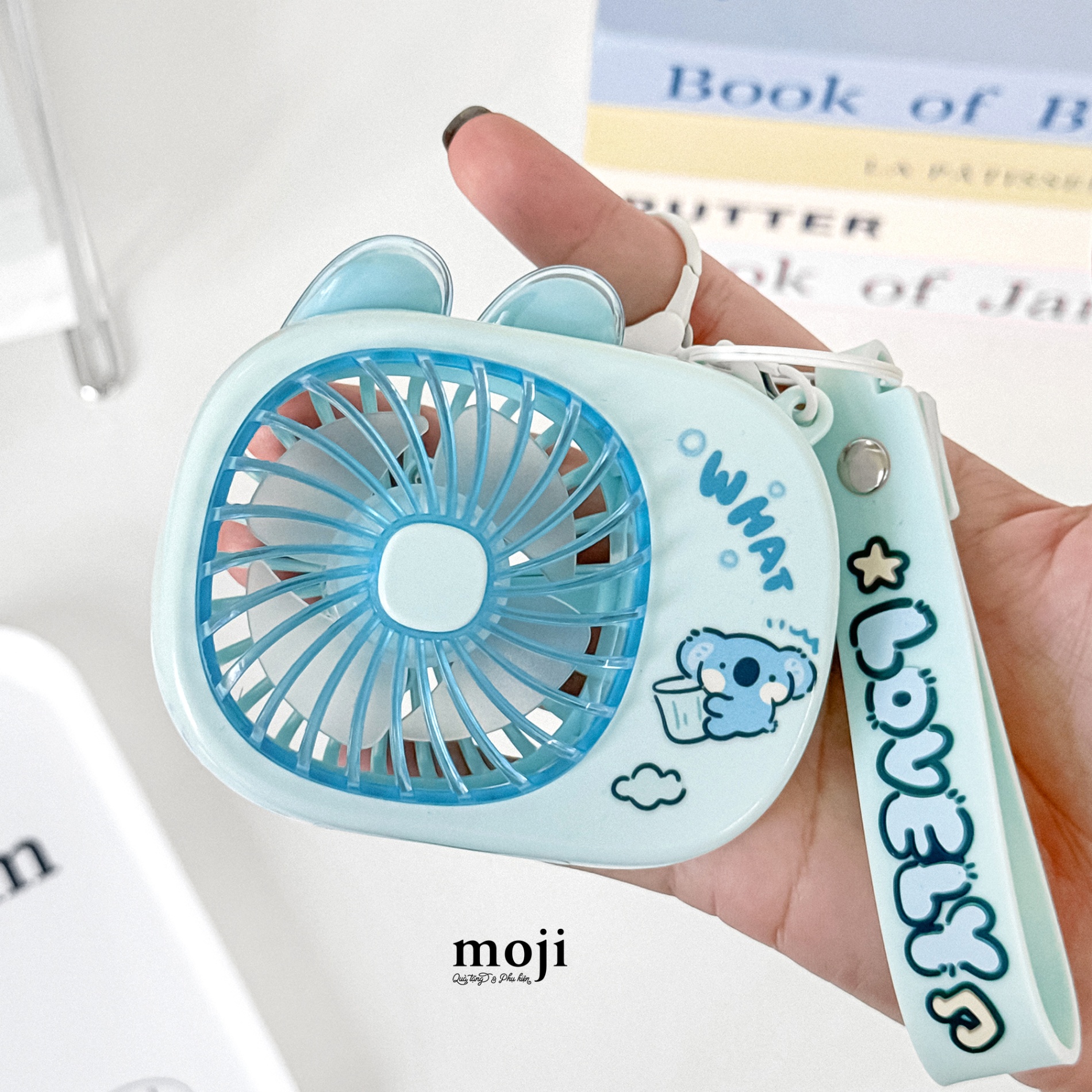 Quạt USB mini sạc tích điện Koala bear what lovely