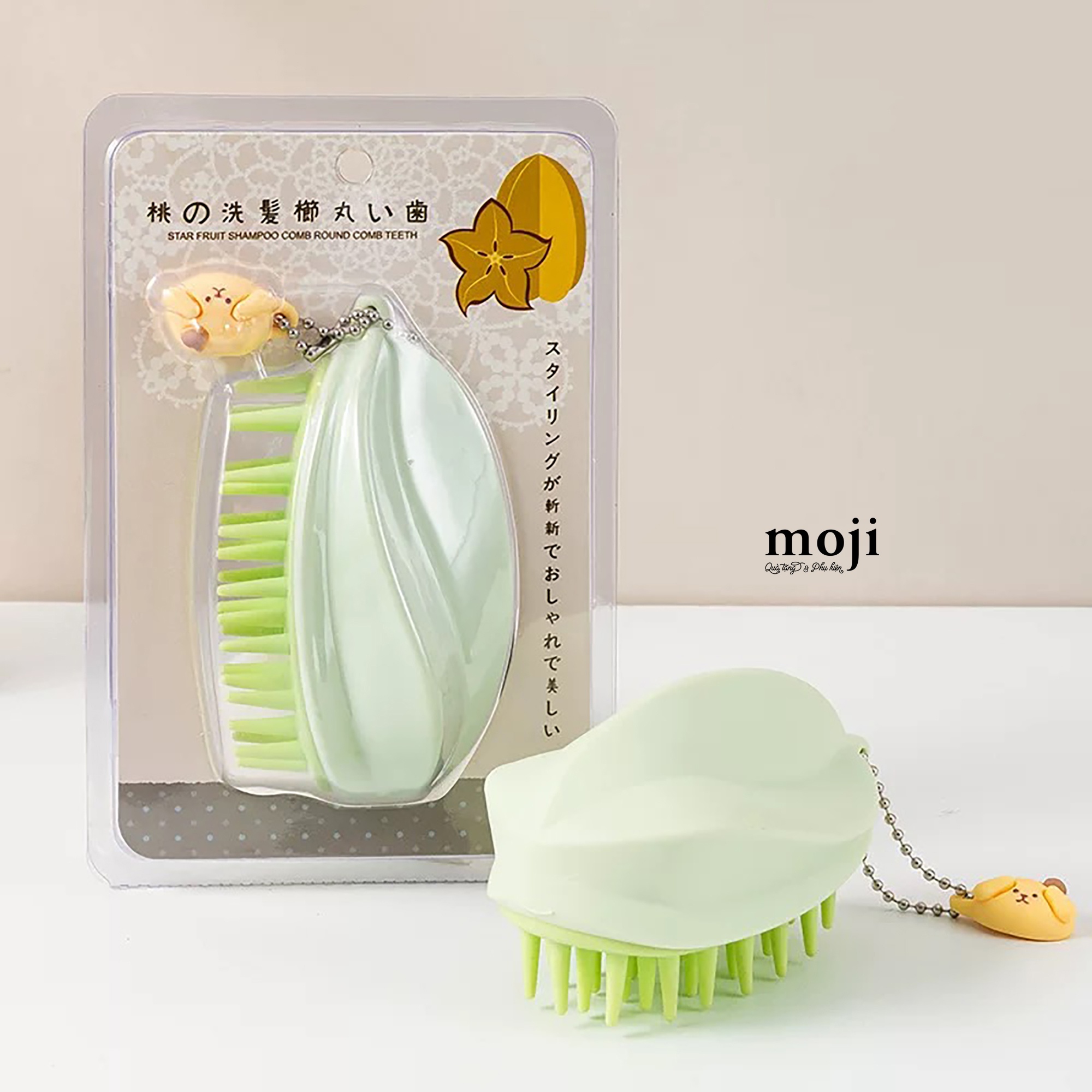 Lược đệm mát xa gội đầu Star fruit quả khế phối màu