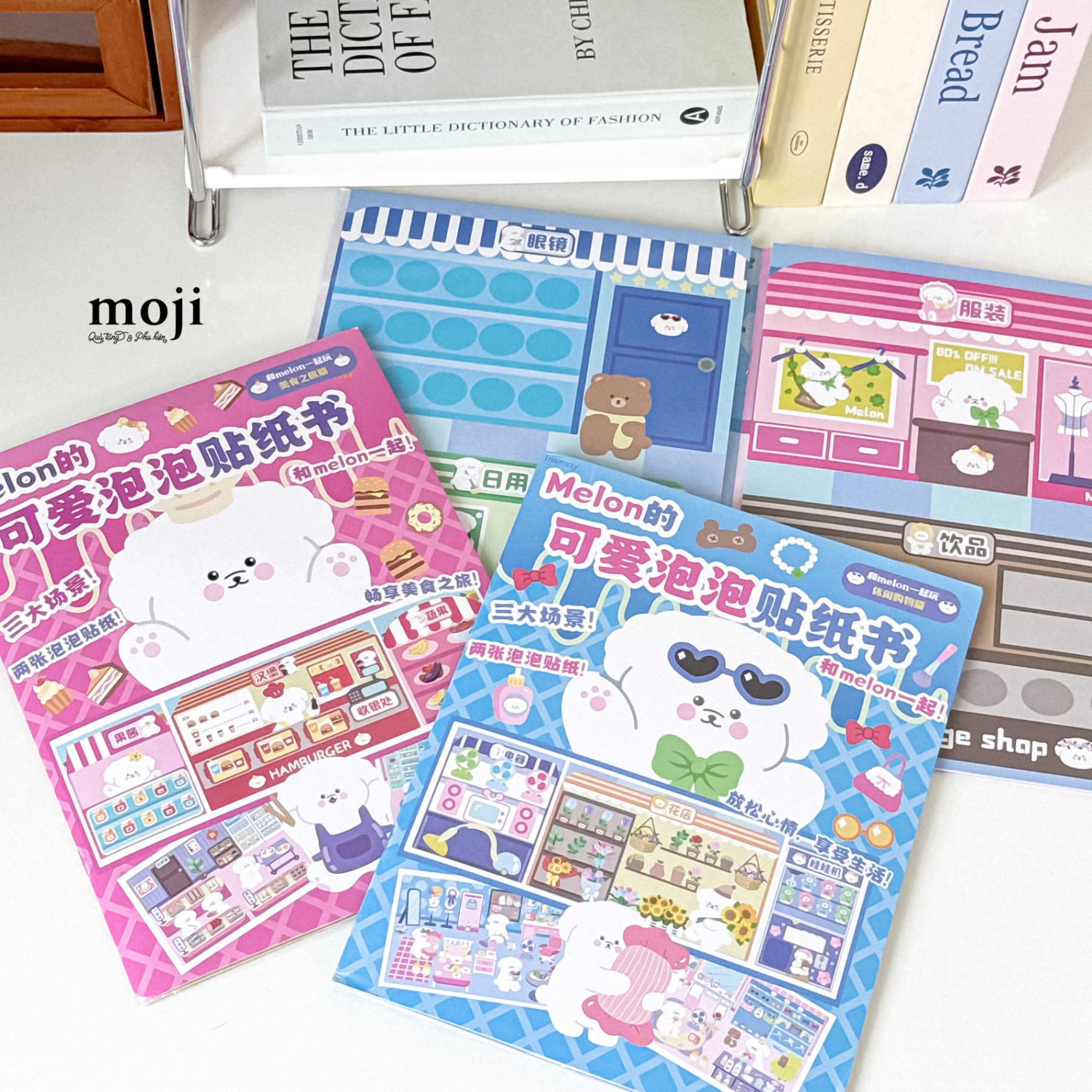 Sticker nổi Build cute dog store set3