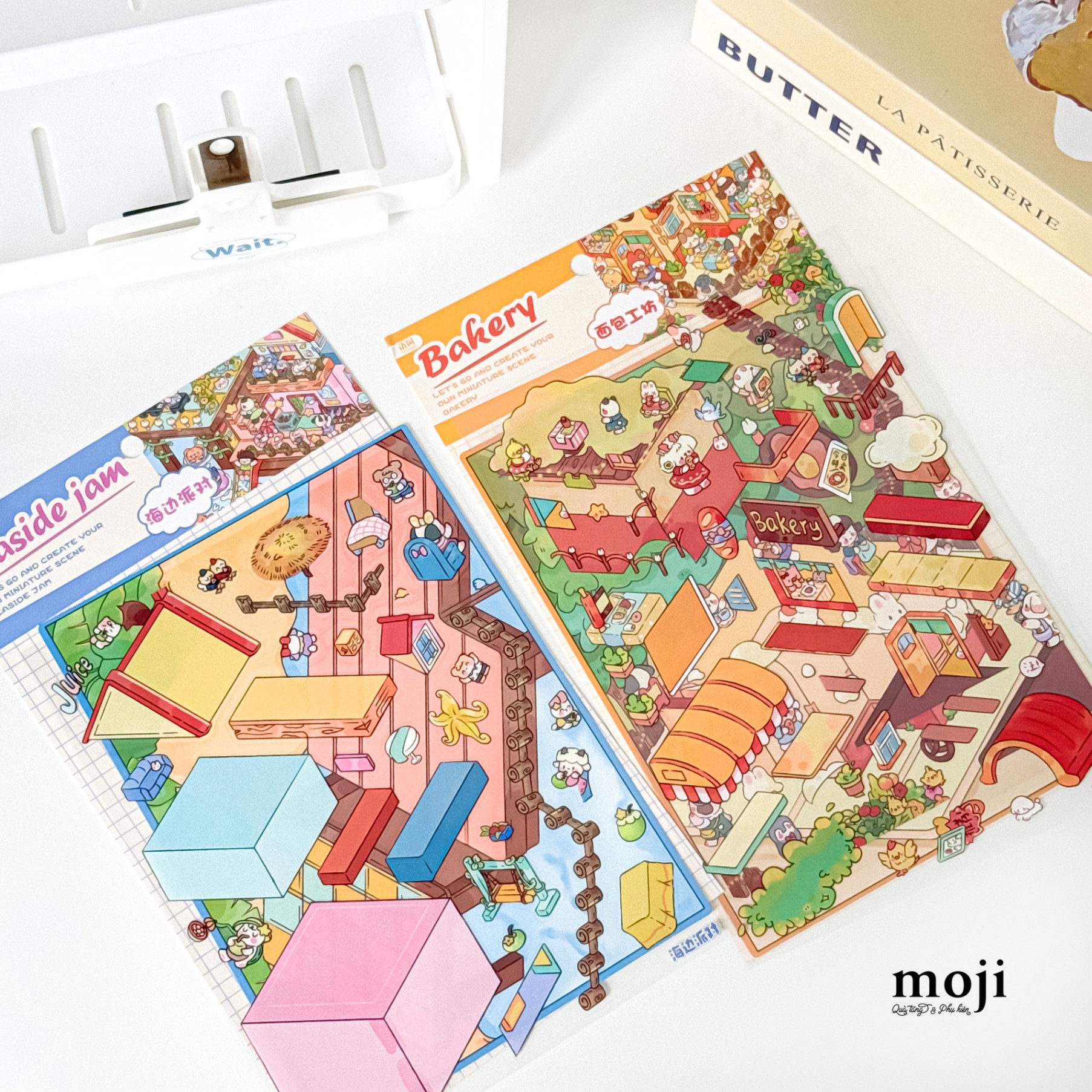 Sticker bảng MJ Build animal bakery seaside jam set3